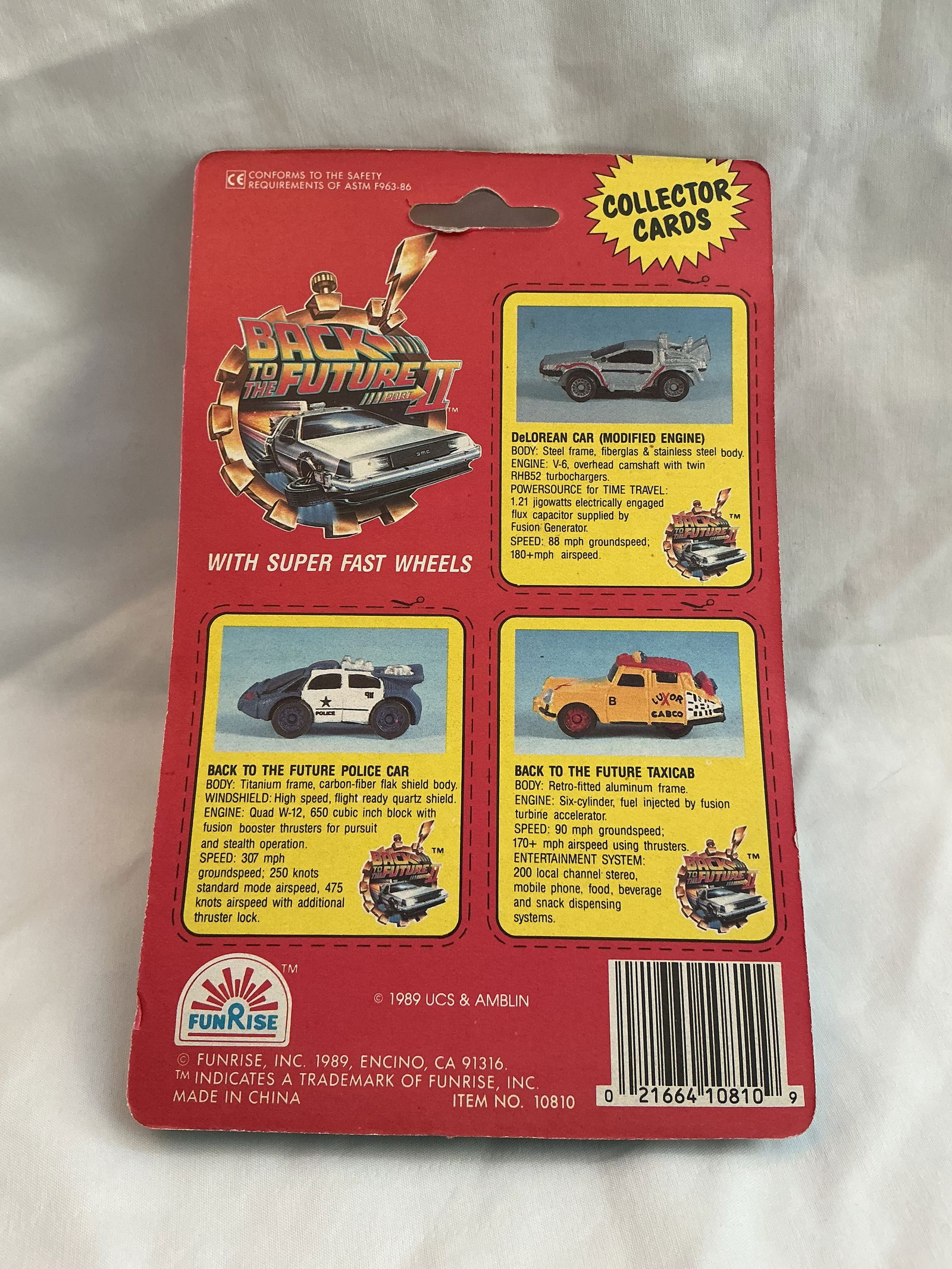 1989 Funrise Back To The Future II Micro Action Super Cars - 3