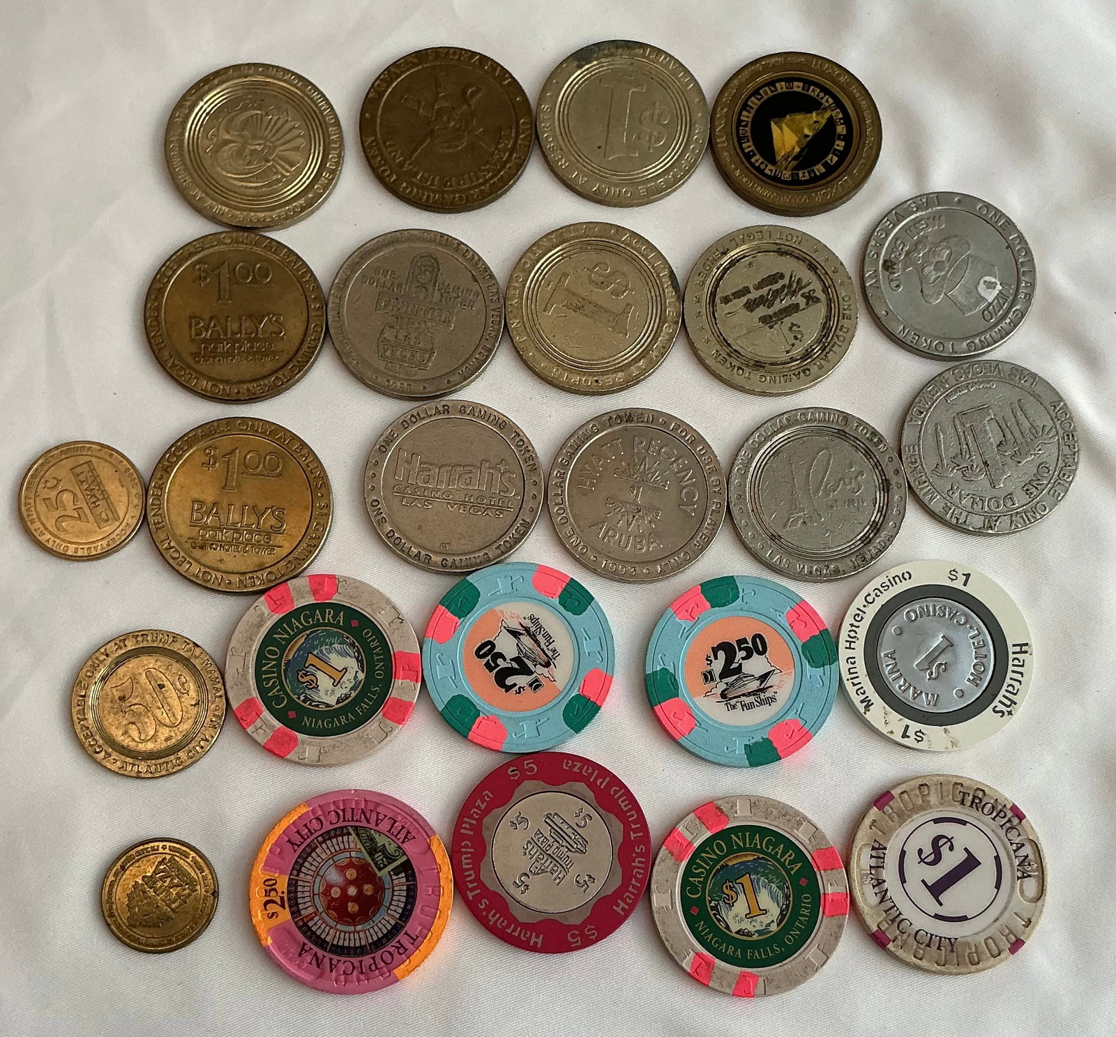 Vintage Casino Chips & Tokens: Some Metal, Some Chips