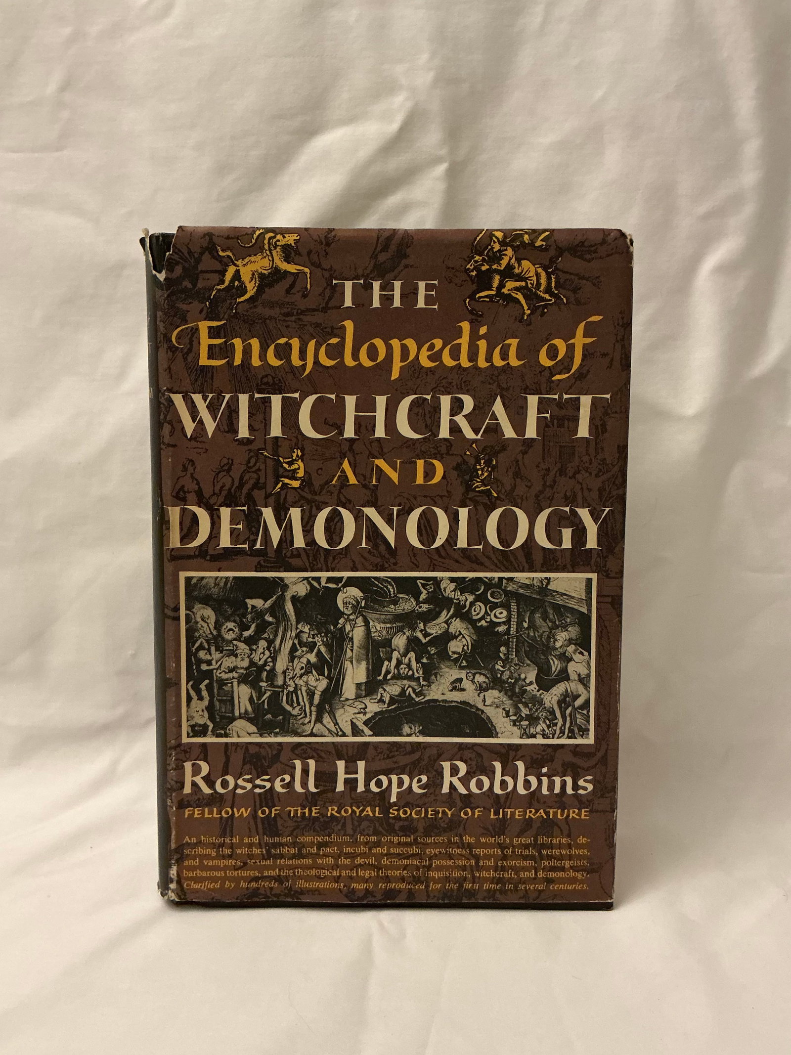 1959 Illustrated Encyclopedia Of Witchcraft And Demonology: Hardcover With Dust Jacket