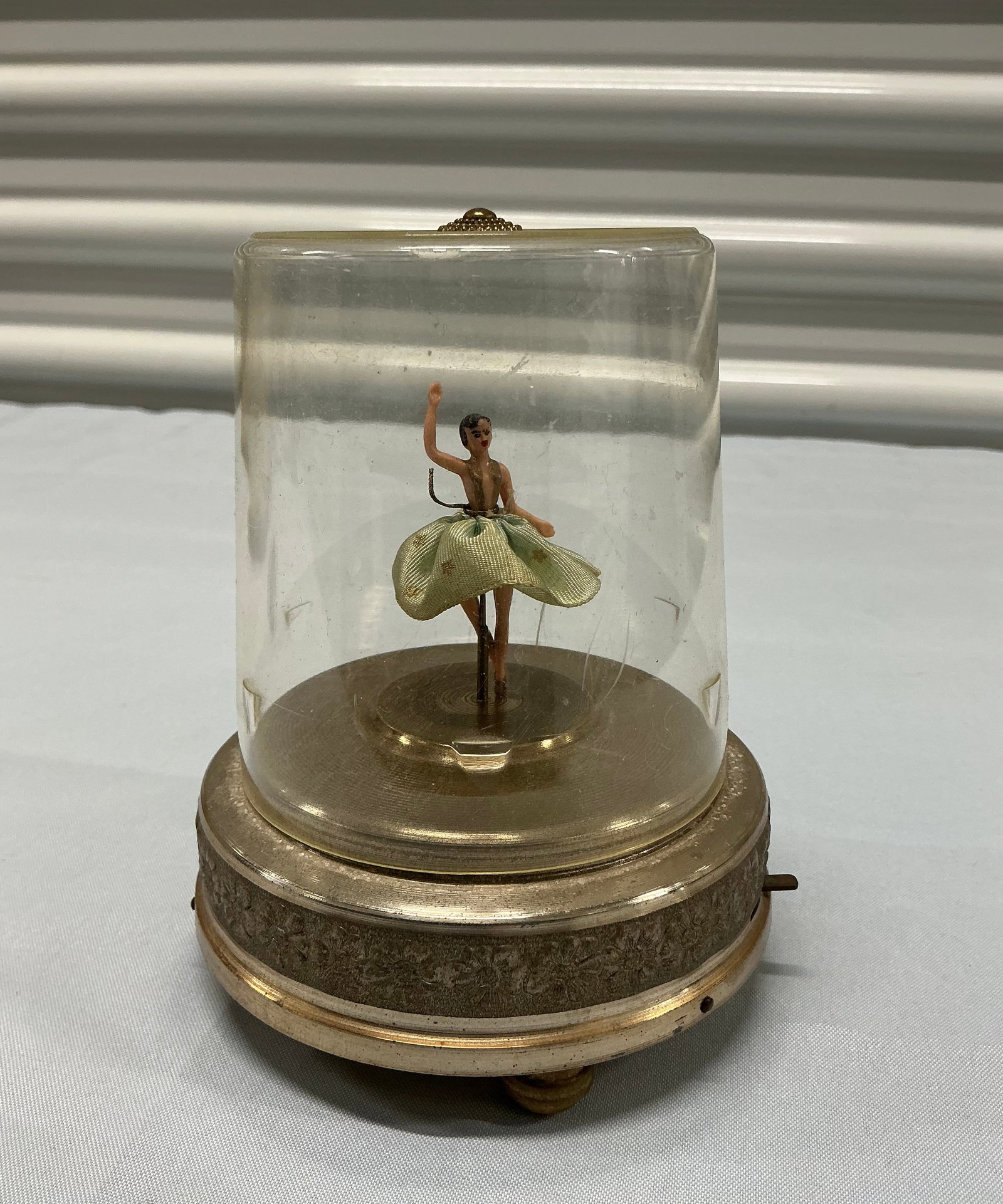 1950s Cody Celluloid Dancing Ballerina Music Box: Fully Works!