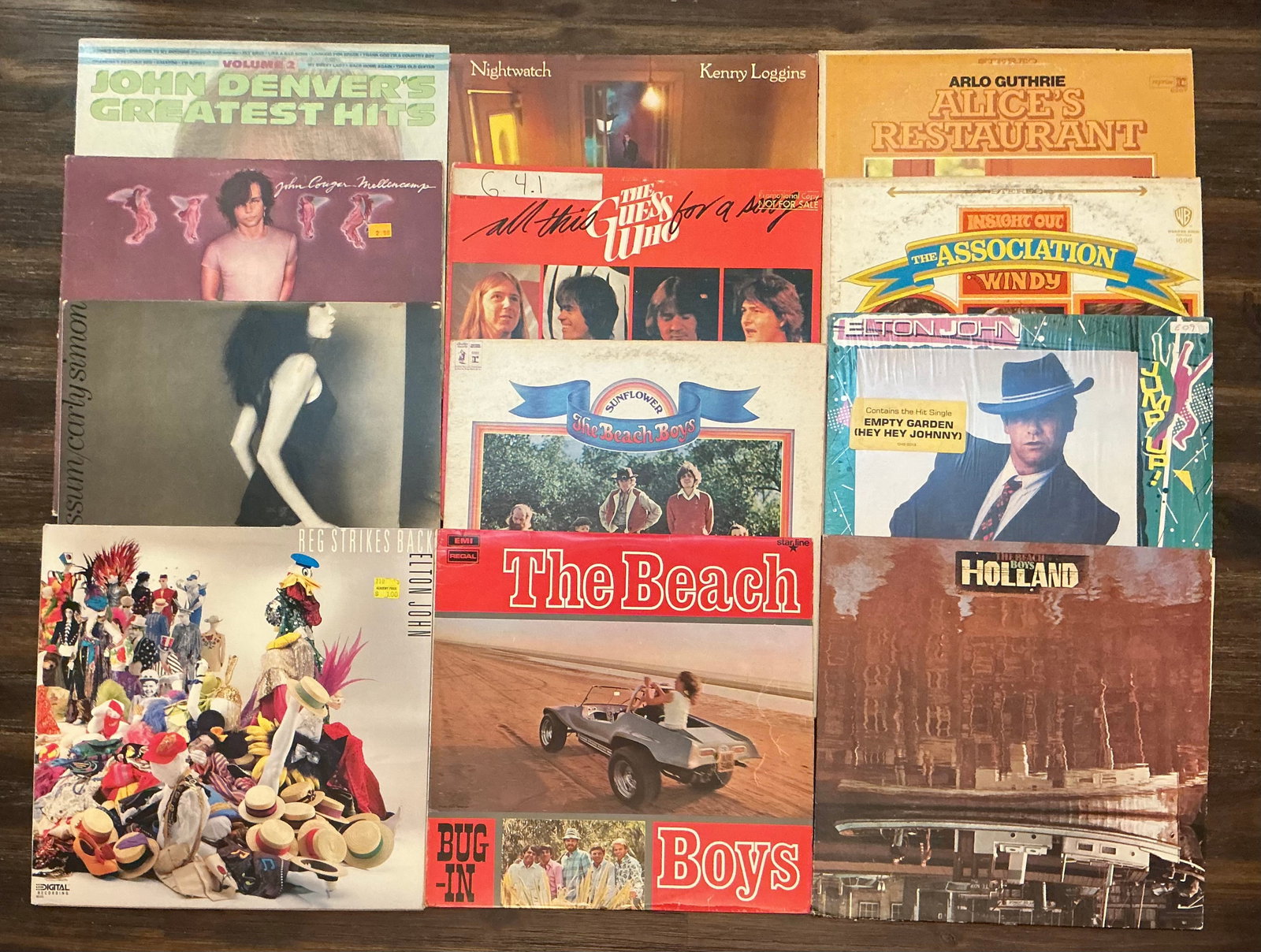 Vintage Rock Country Vinyl Records: All untested/unchecked. If you have a question about a specific record, please ask before bidding