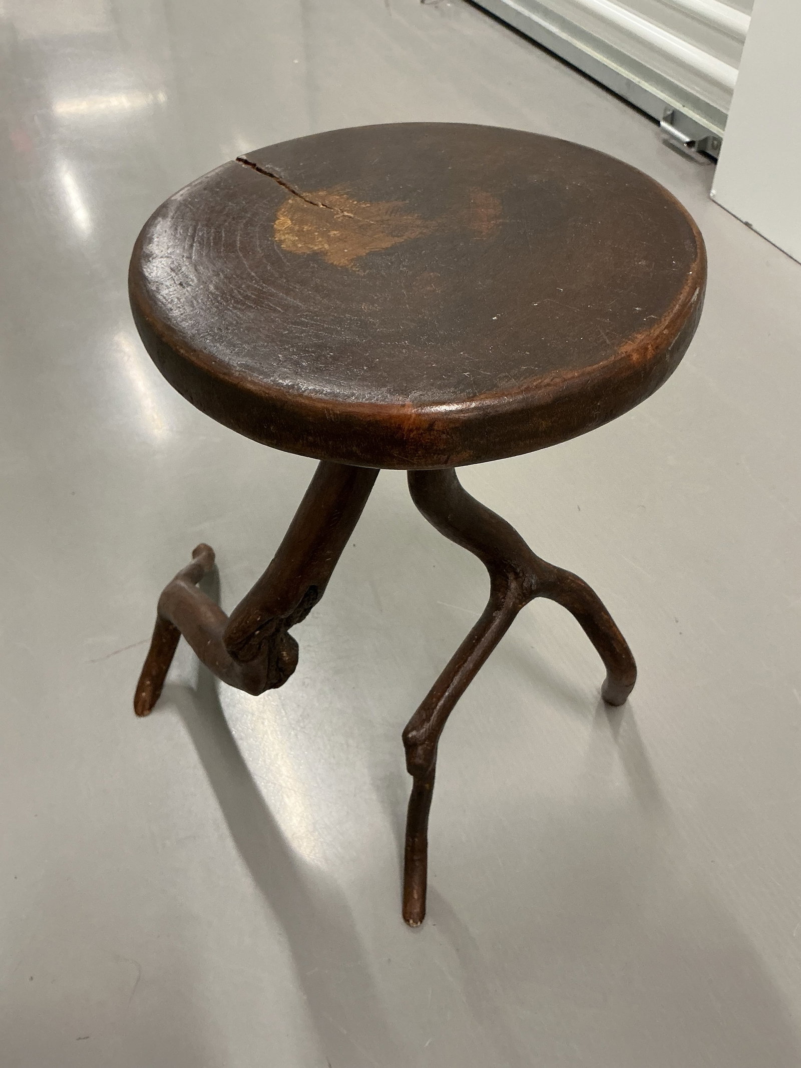 Rustic Tree Branch Side Table - 6