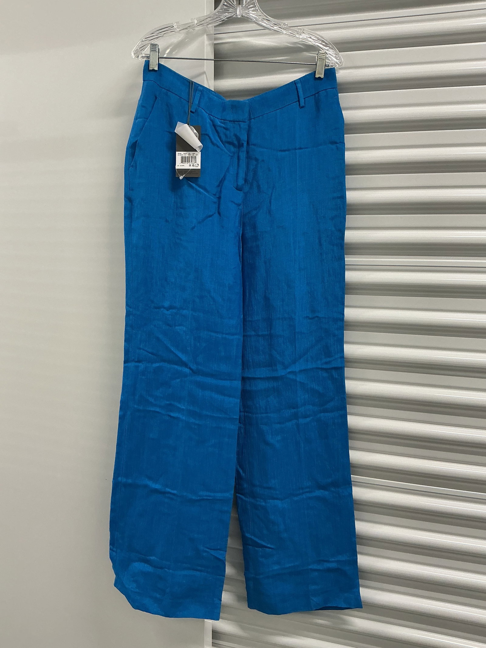 New With Tags Italian Designer Alberta Ferretti Linen Blend Pants: Size 10