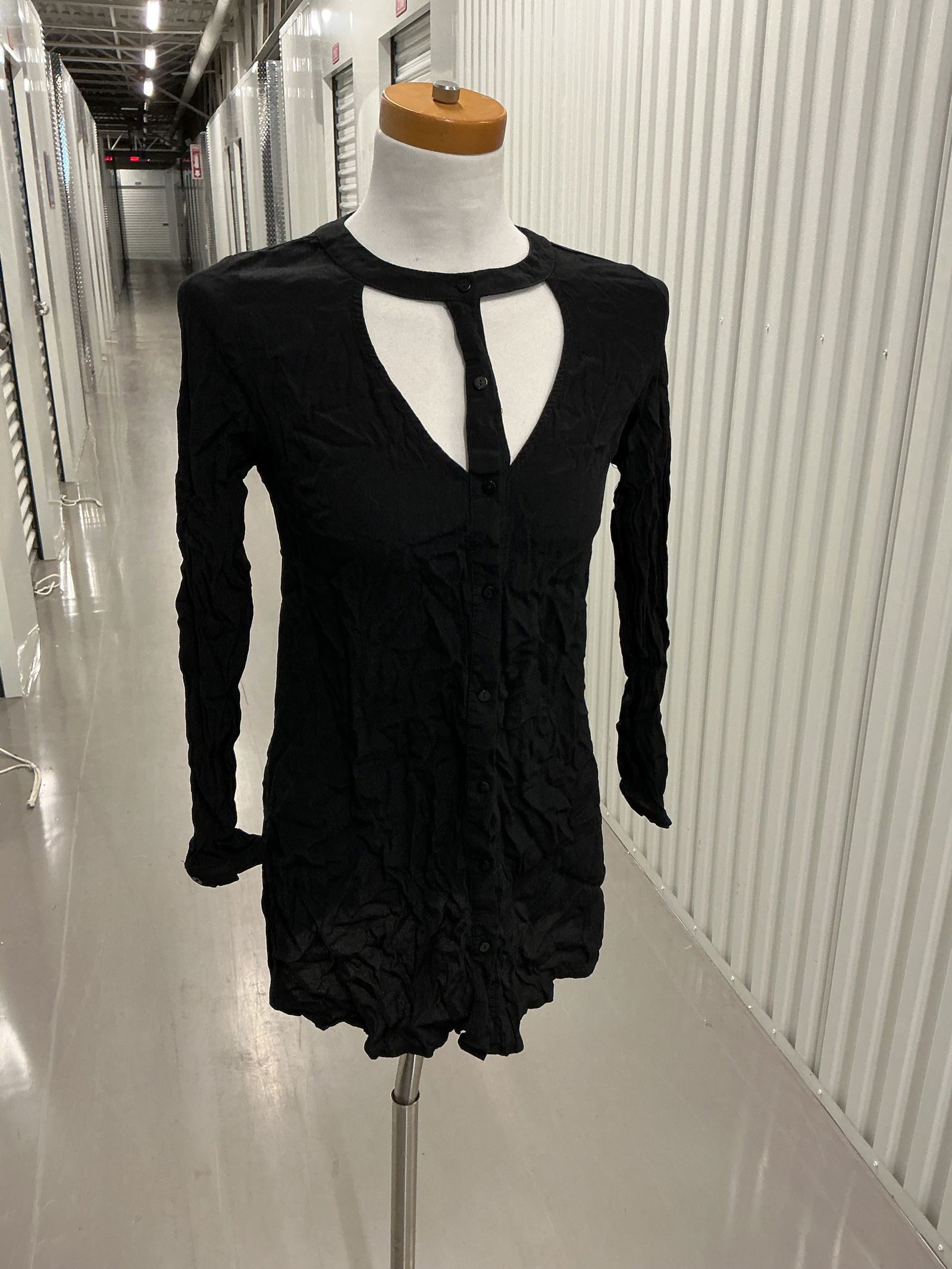 Decker Cut Out Button Front Top - 2