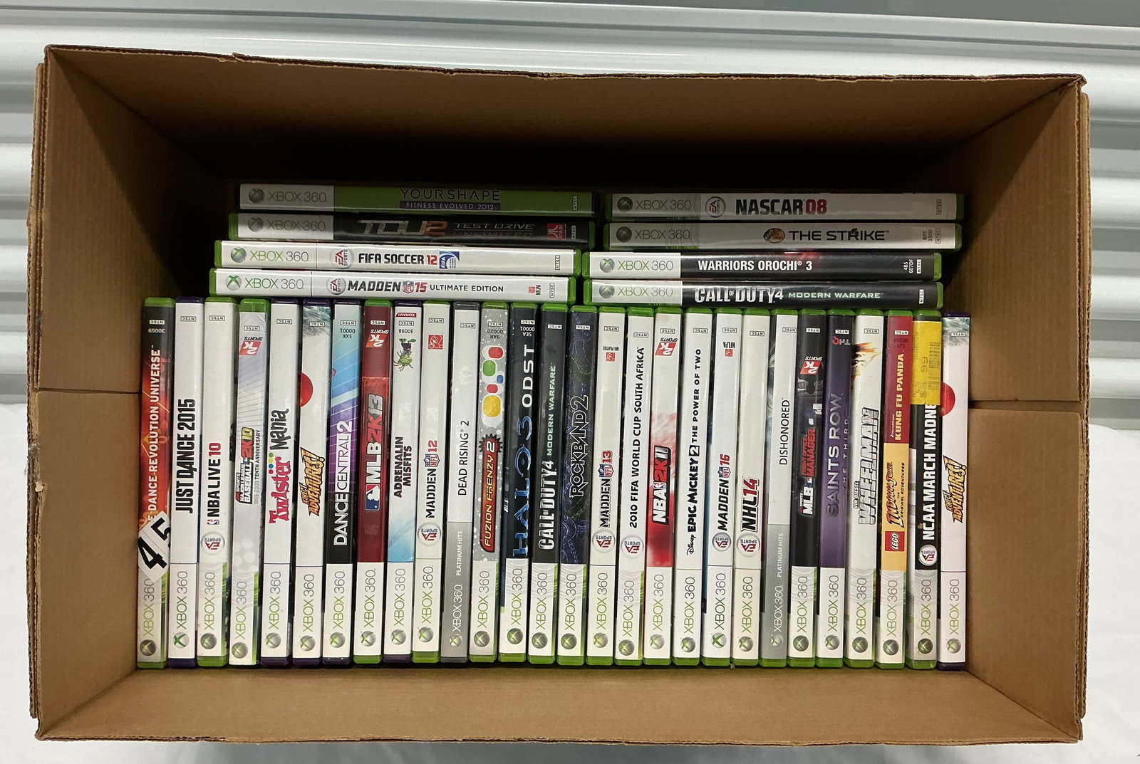 Box Full Of XBox 360 Video Games: Unchecked/Untested