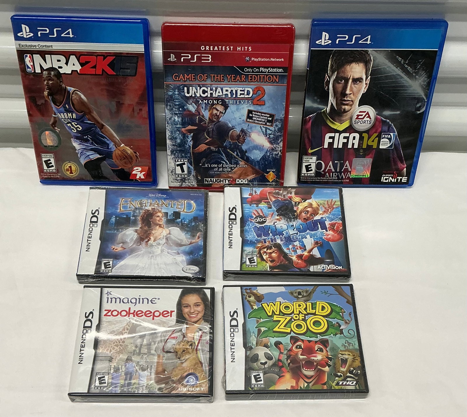 SEALED PS3 & Nintendo DS Video Games Plus PS4 Games: Unchecked/Untested