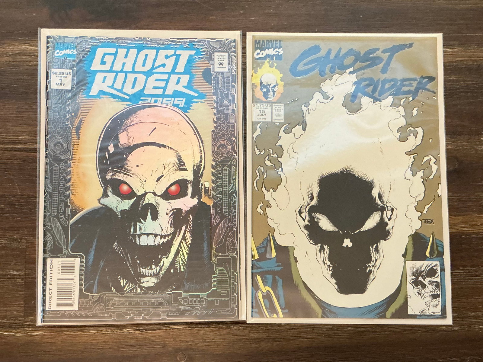 Marvel Comics Ghost Rider 2099 #1 Foil Cover Issue 15 Glow In The Dark Variant: Boarded