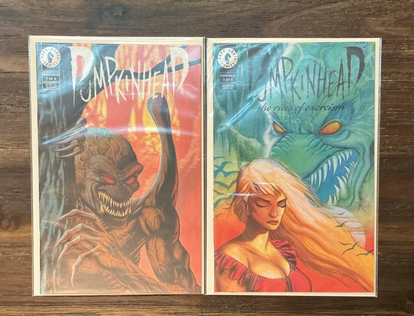 Dark Horse Comics Pumpkin Head Issues 1 & 2: Boarded