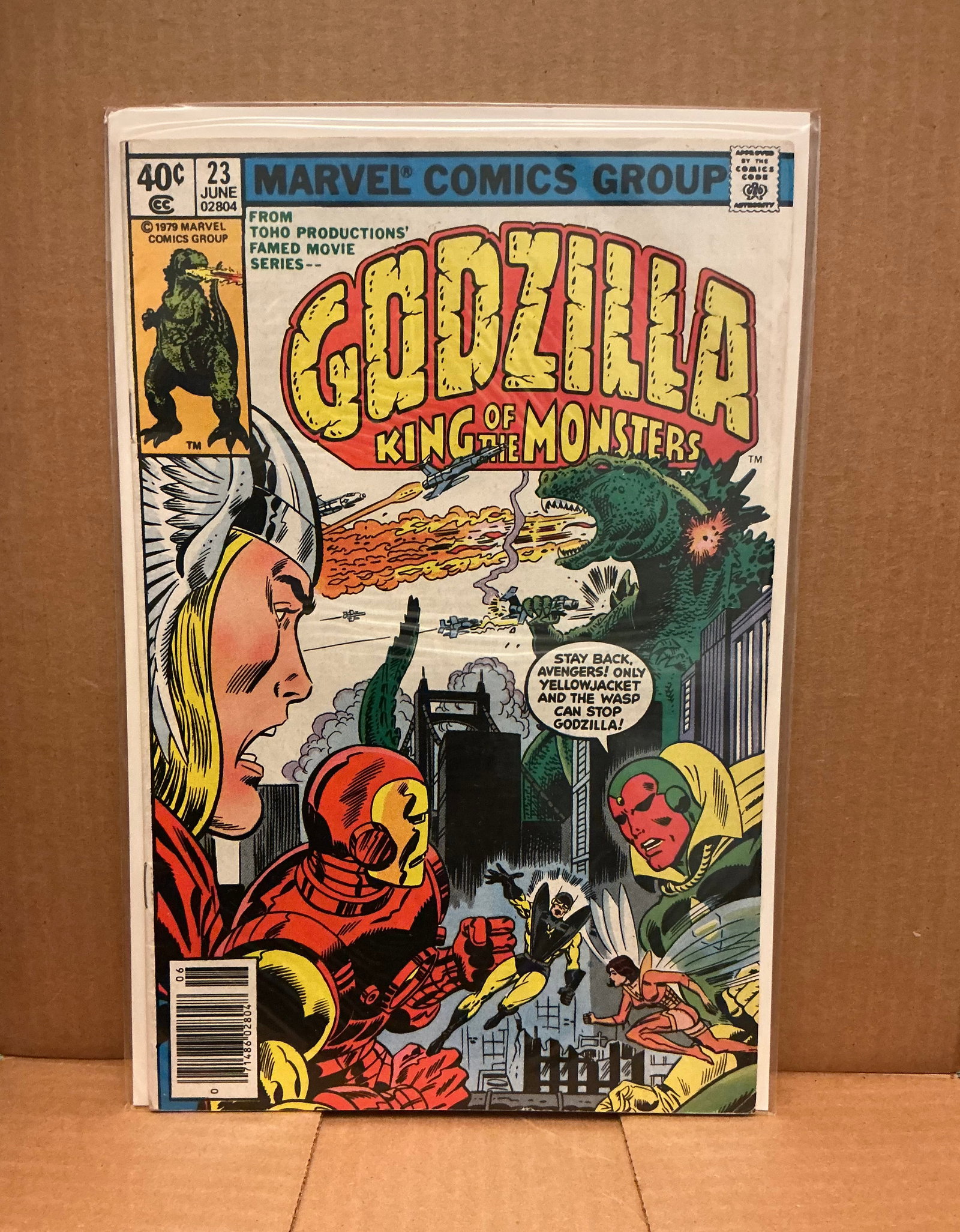 1979 Godzilla King Of The Monsters #23 Key Issue Avengers Appearance: Boarded