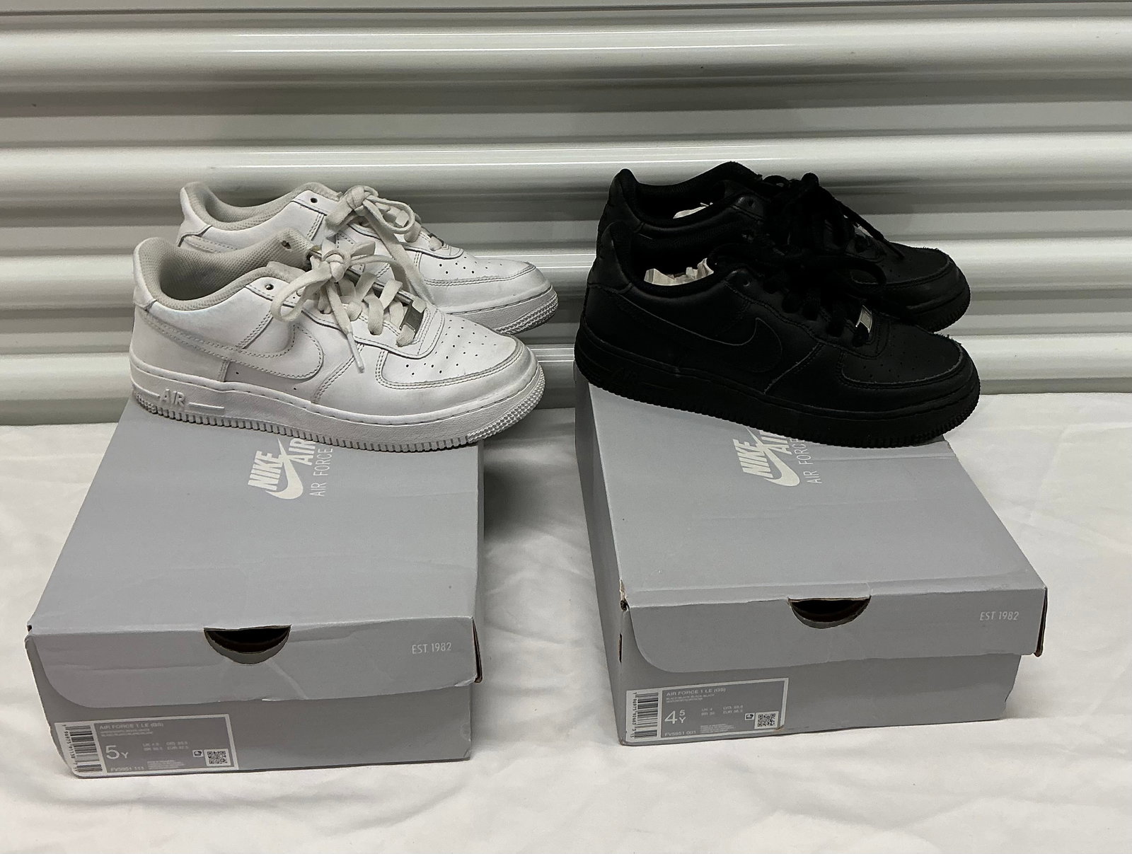 Two Pair Nike Air Force 1: Size 4.5 & 5