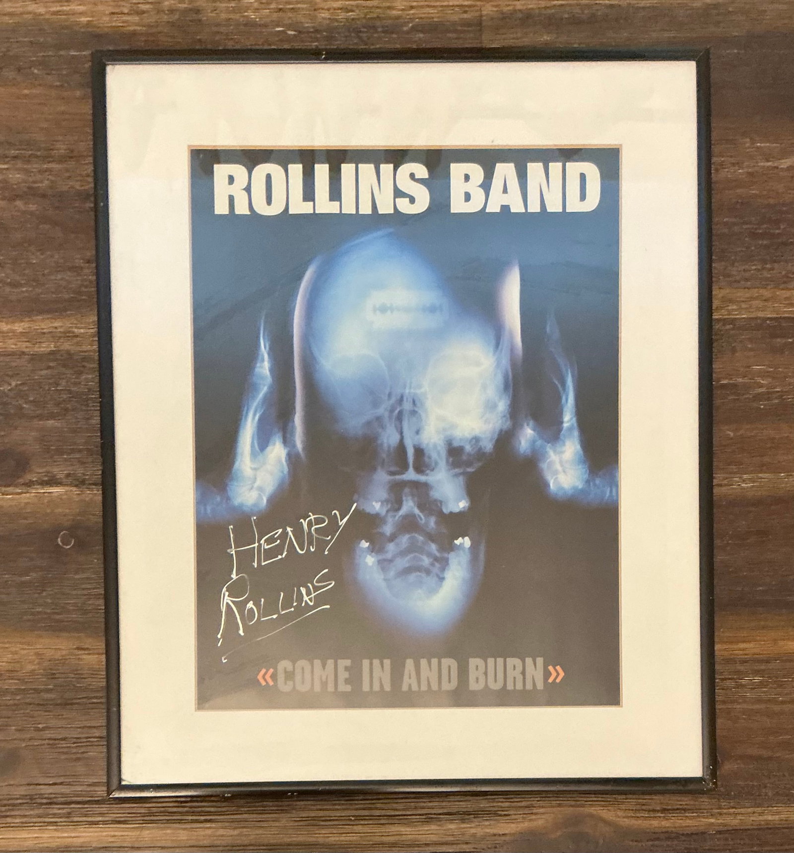 SIGNED Henry Rollins Come In And Burn Framed Poster (1 of 5)