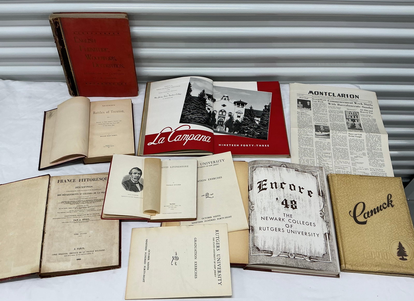 1800s Books & Mid Century NJ Yearbooks Ephemera (1 of 6)