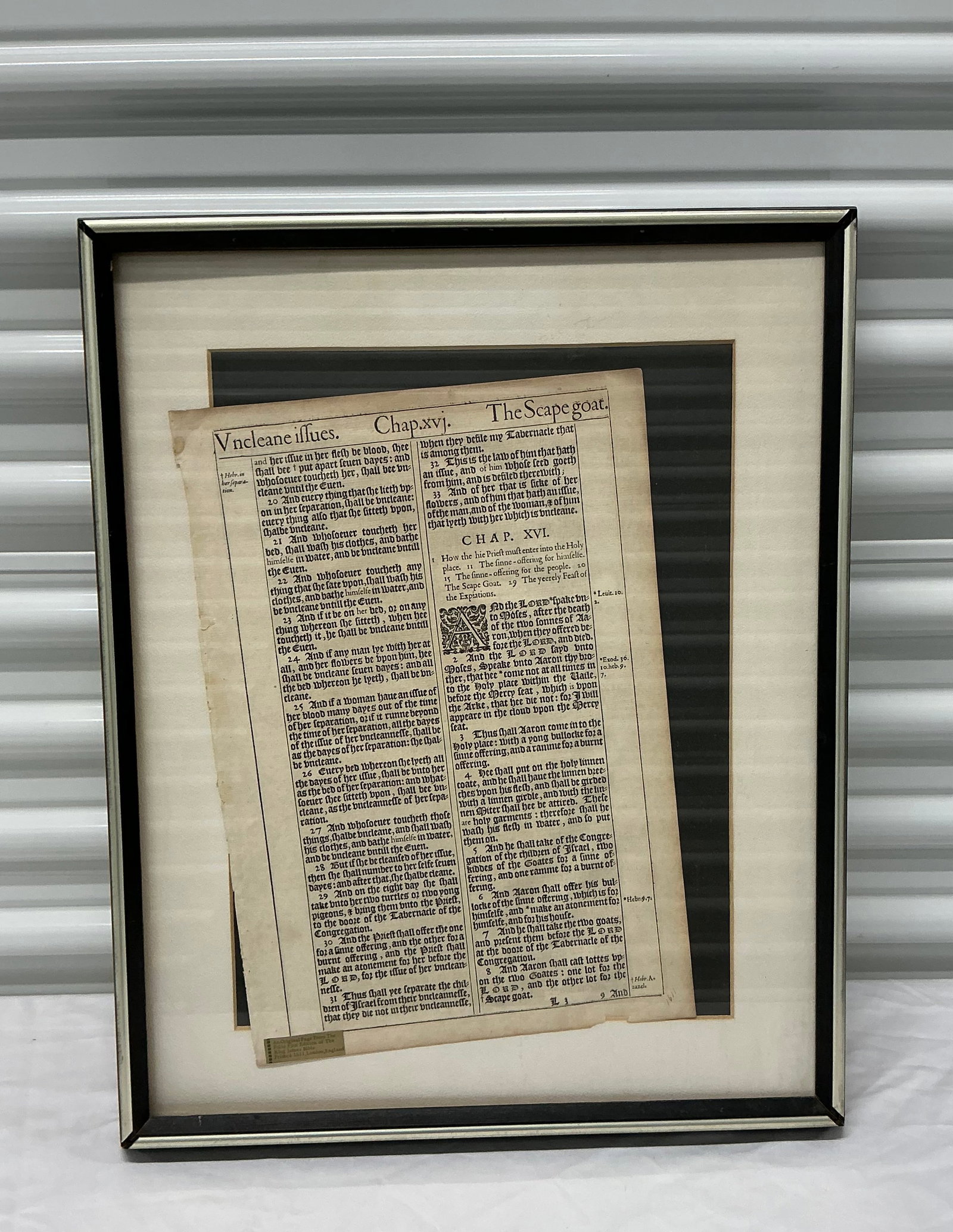 Framed Page King James Bible (1 of 4)
