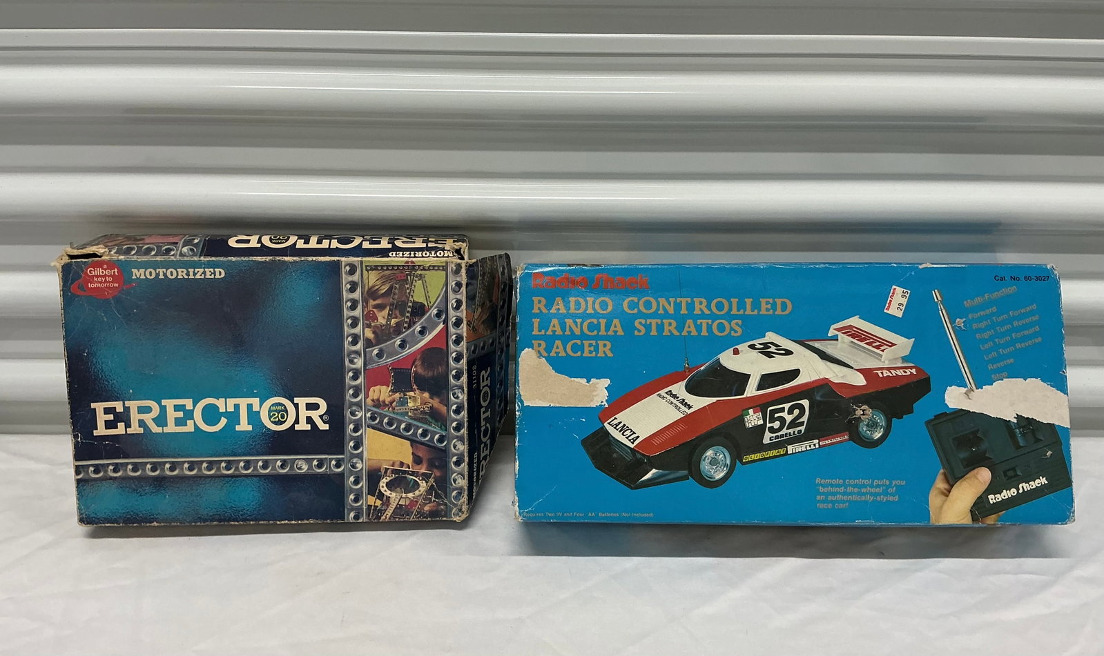 Vintage RC Lancia Stratos Racer & Gilbert Erector Set (1 of 5)