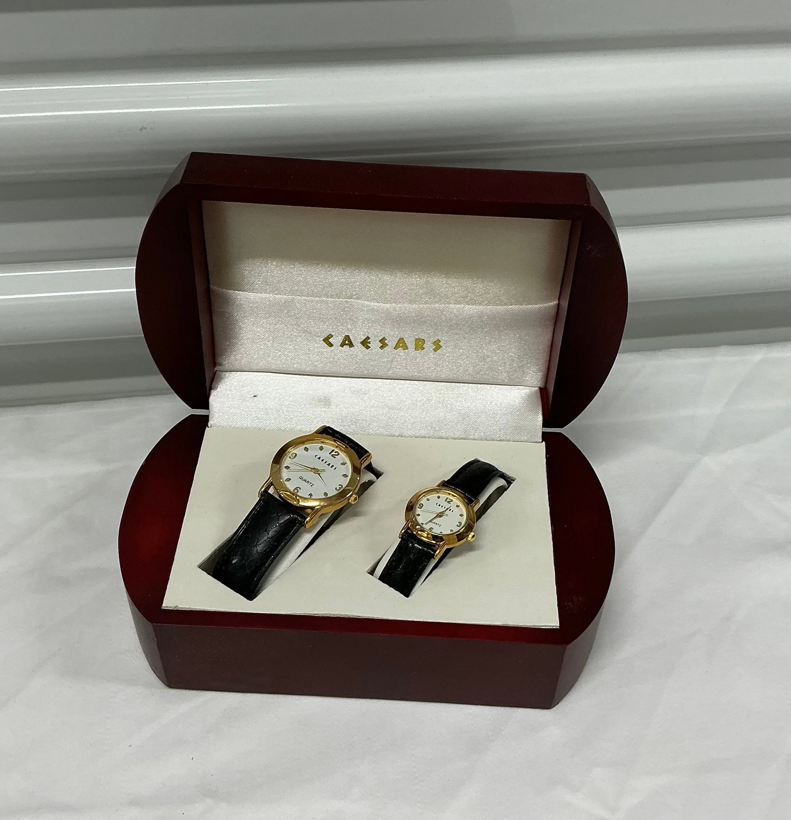 Caesar’s Palace His & Hers Boxed Watch Set: Untested