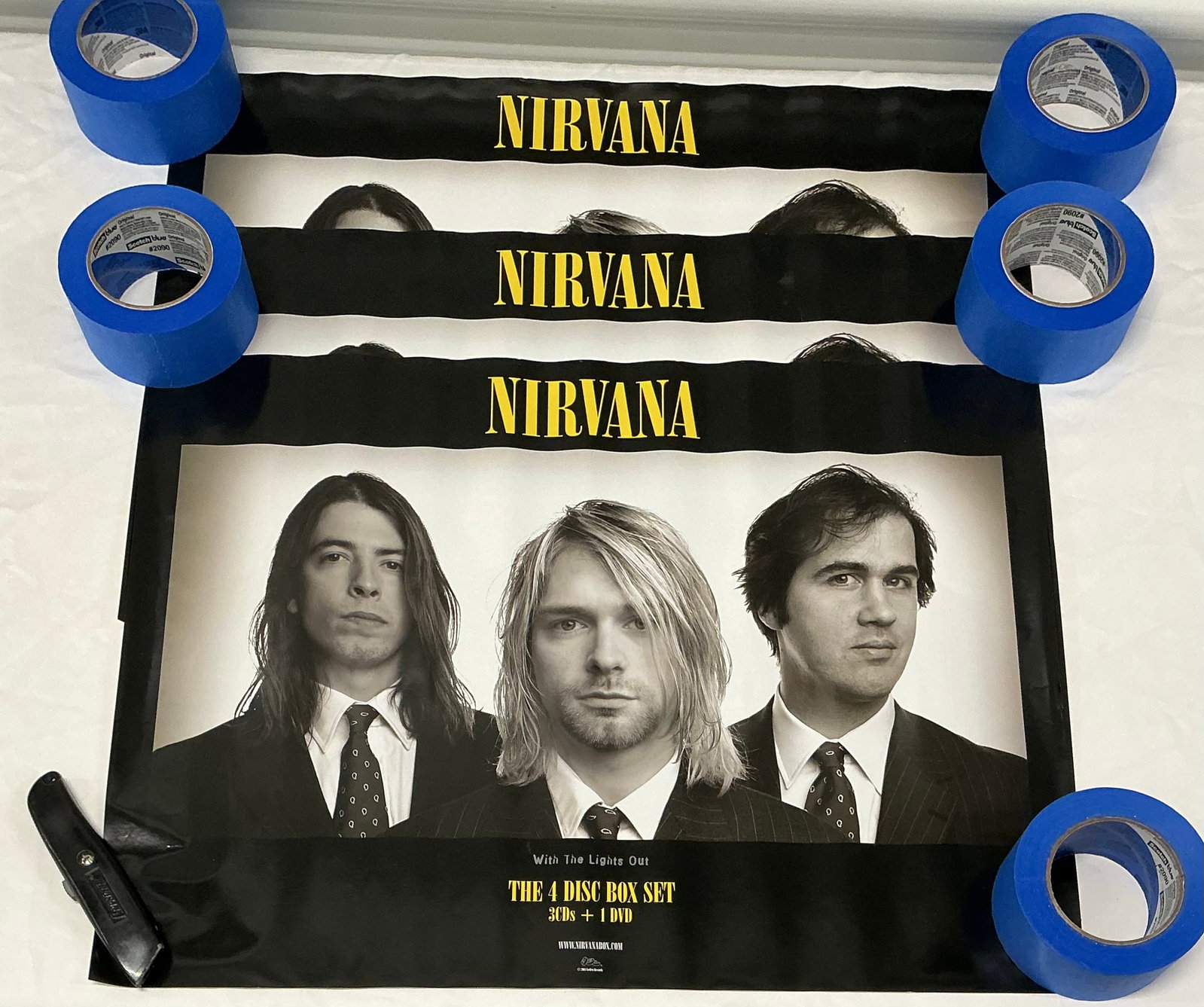 THREE 2004 Nirvana Promotional Posters With The Lights Out (1 of 5)