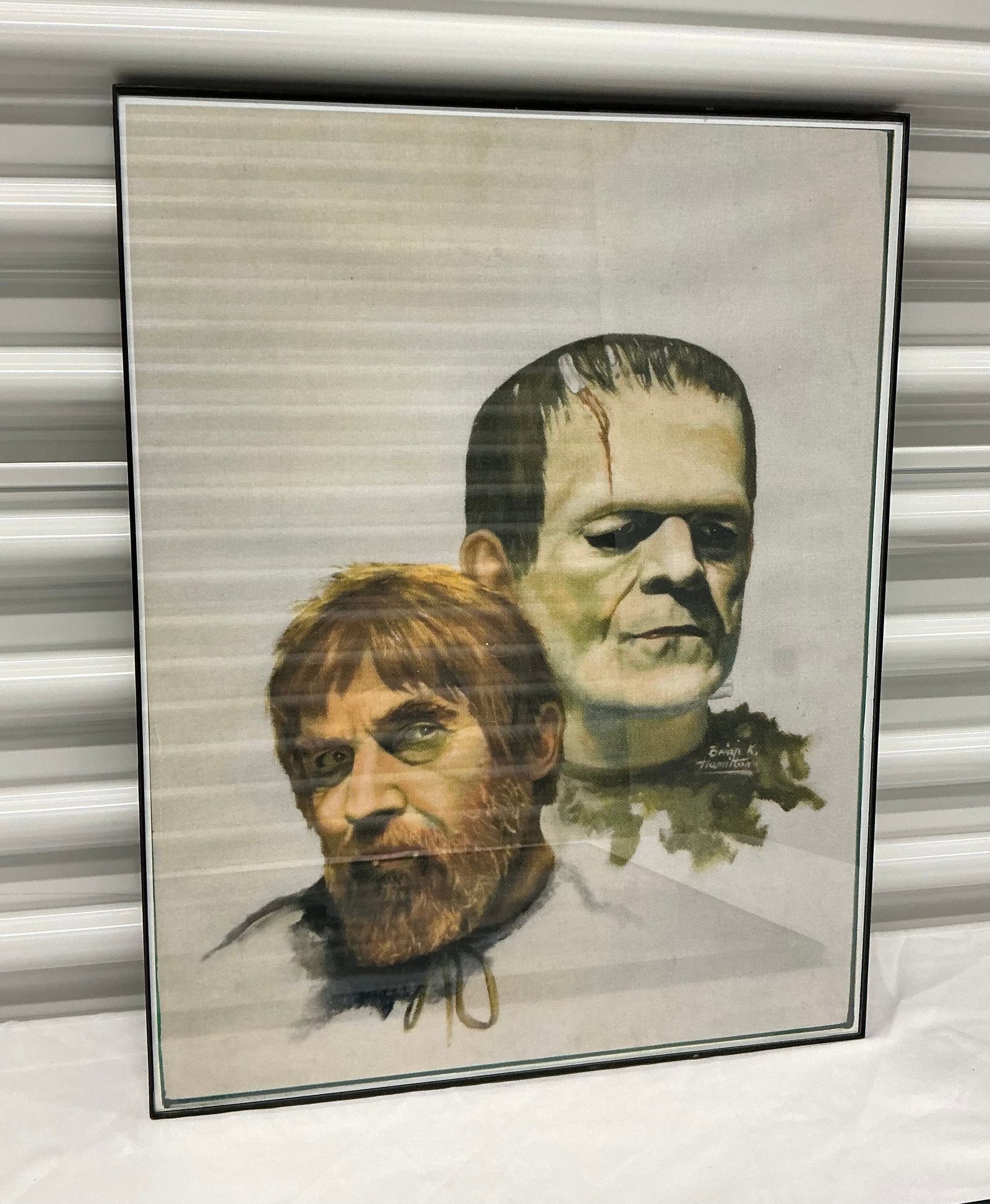 Framed Frankenstein Art - 2