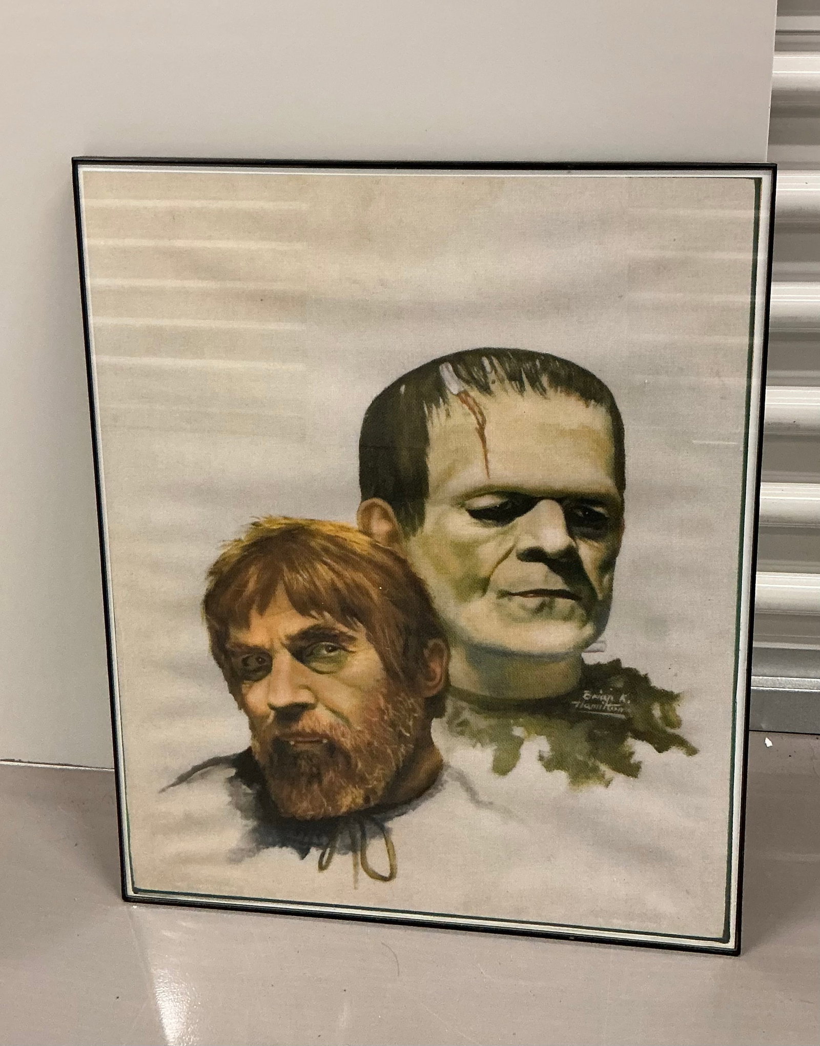 Framed Frankenstein Art - 5