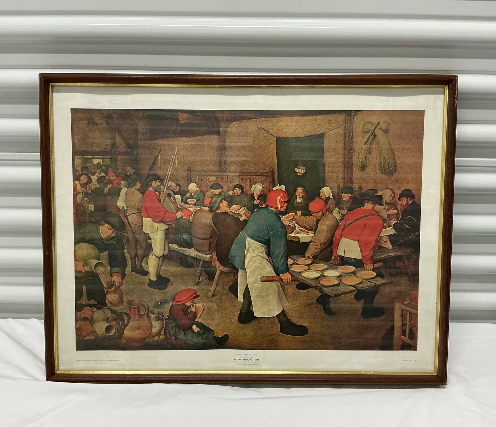 1950 Pieter Brueghel The Elder Peasant Wedding Feast Framed Print (1 of 5)