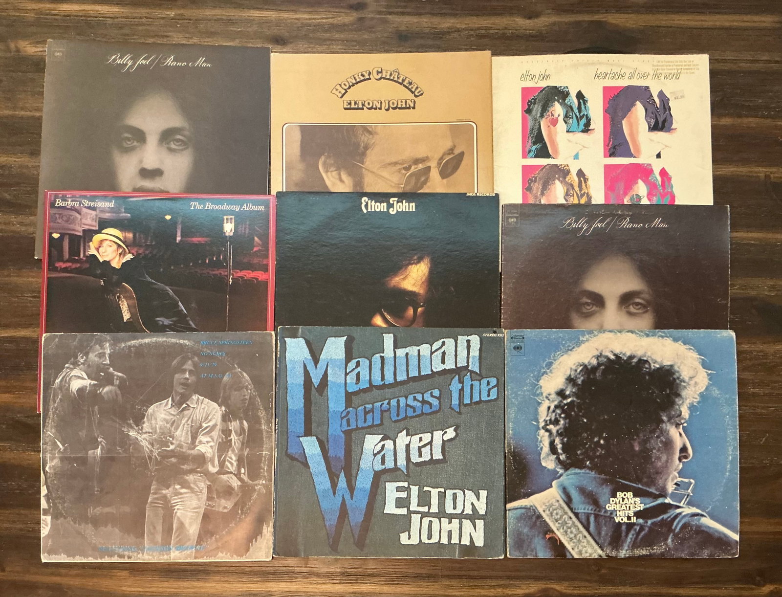 Vintage Vinyl Records Billy Joel Springsteen Elton John (1 of 4)