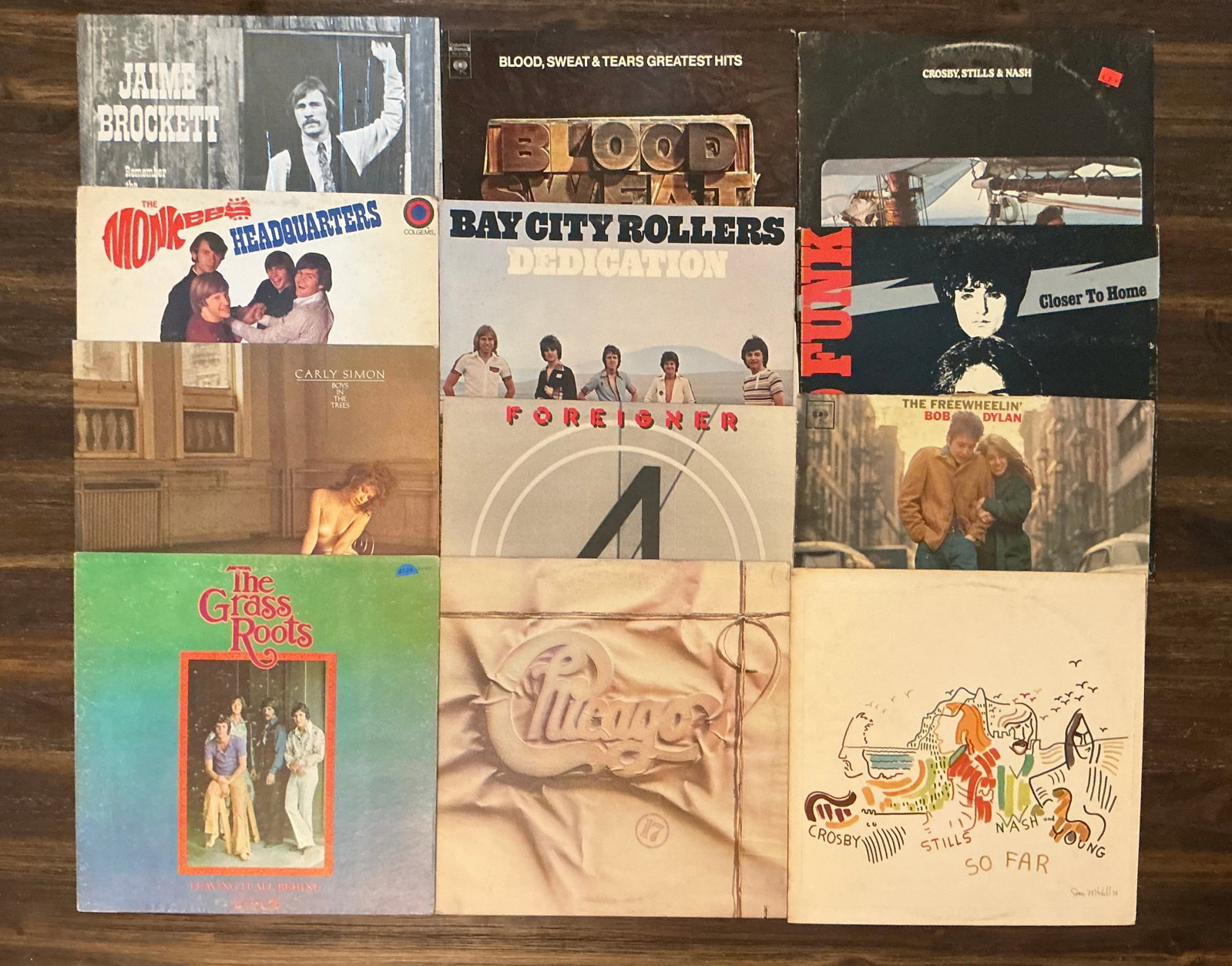 Vintage Rock Vinyl Records (1 of 4)