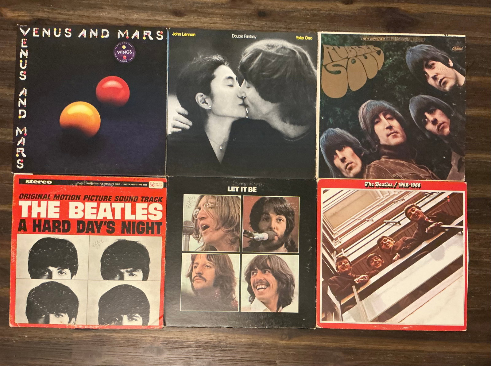 The Beatles Vintage Vinyl Records: All unchecked/untested. If you have a question about a specific record, please ask before bidding