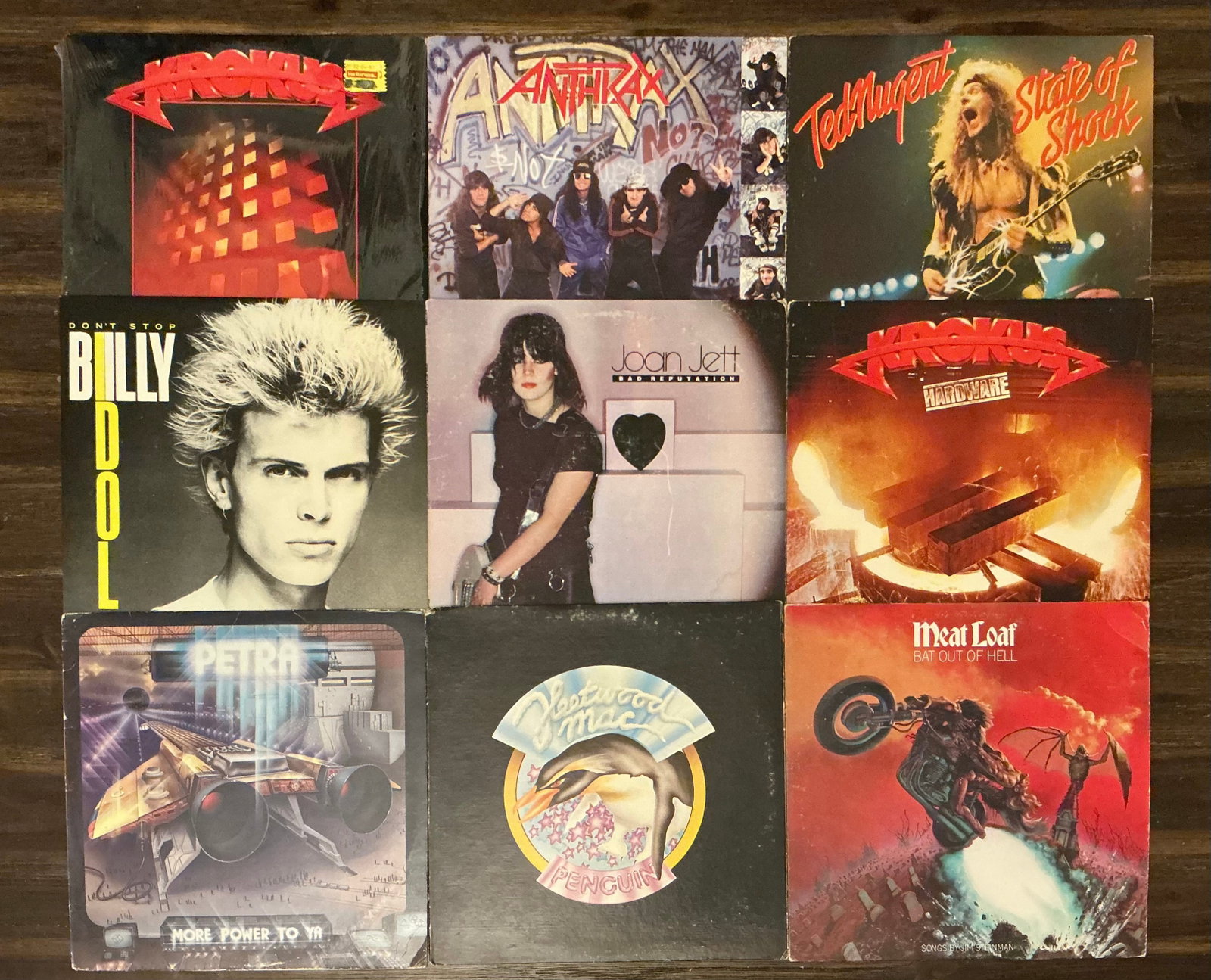 Vintage Rock Vinyl Records (1 of 4)