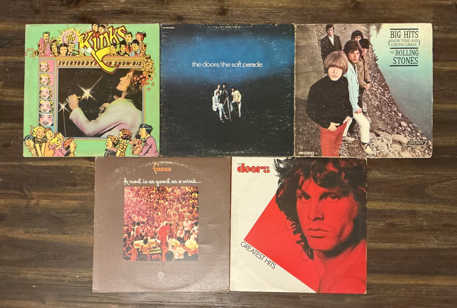 Vintage Rock Vinyl Records Stones Doors (1 of 4)