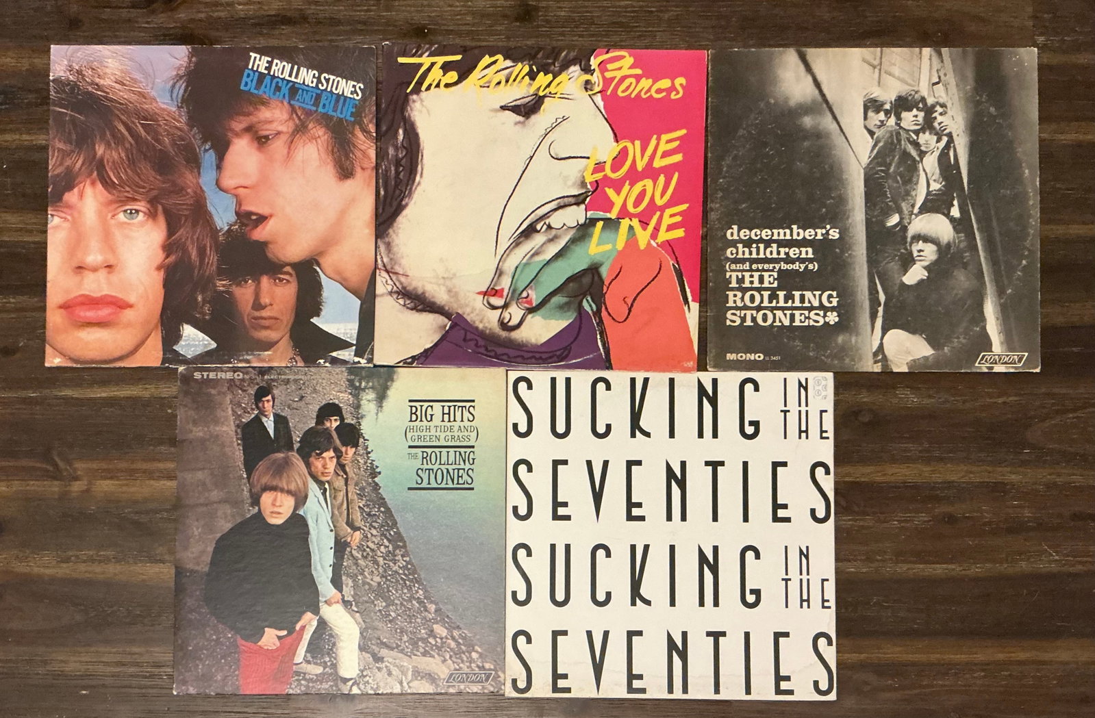 The Rolling Stones Vintage Vinyl Records: All unchecked/untested. If you have a question about a specific record, please ask before bidding