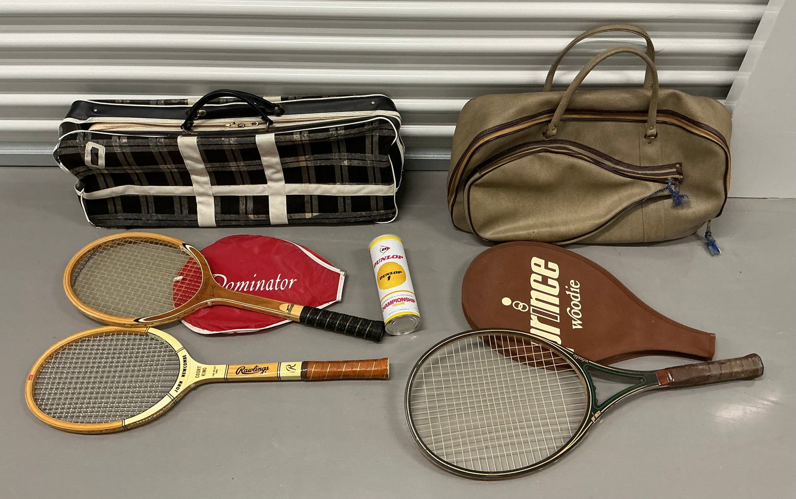 Vintage Tennis Rackets Sealed Dunlop Balls & Bags (1 of 6)
