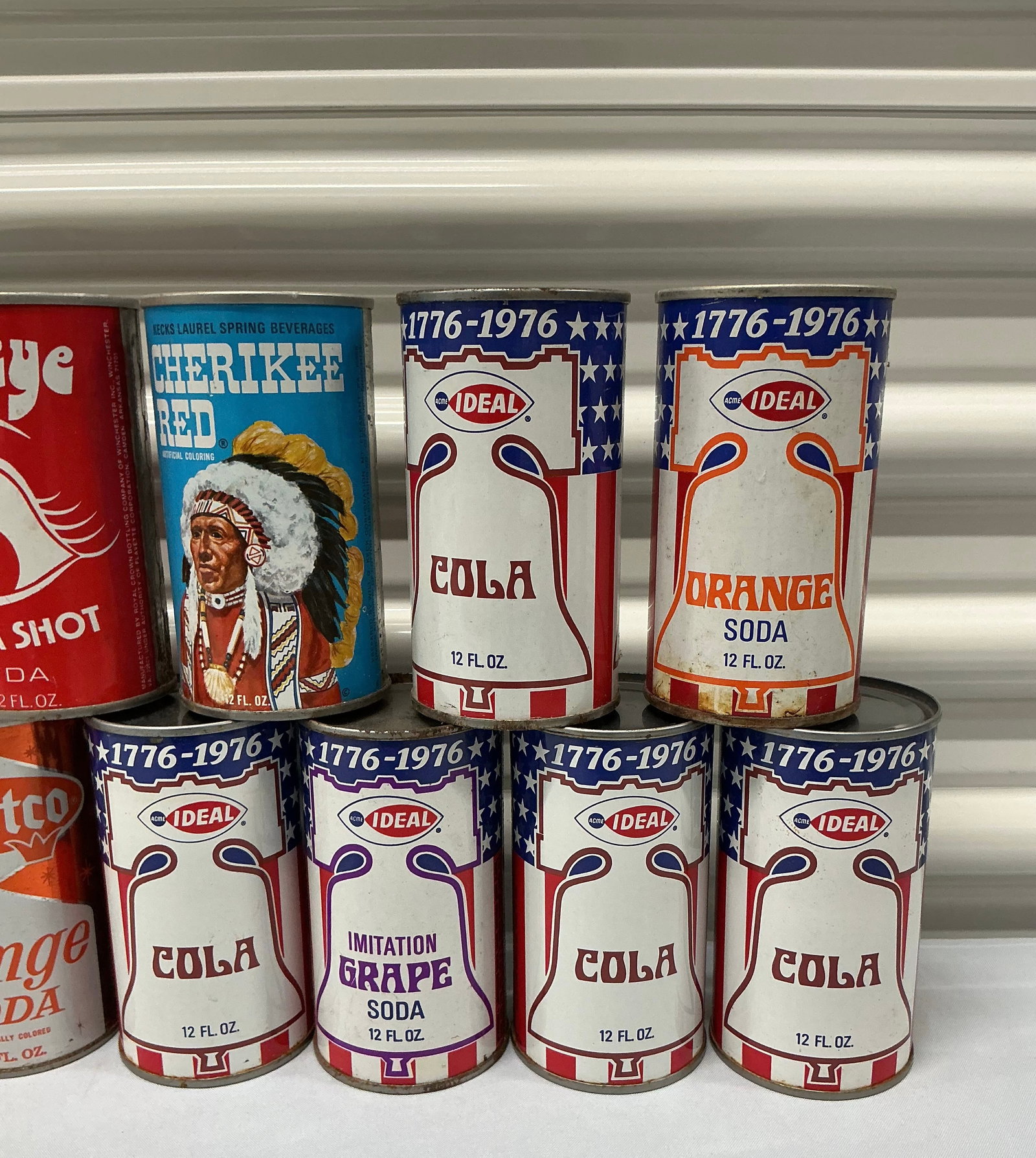 Vintage Pull Tab Soda Cans - 3