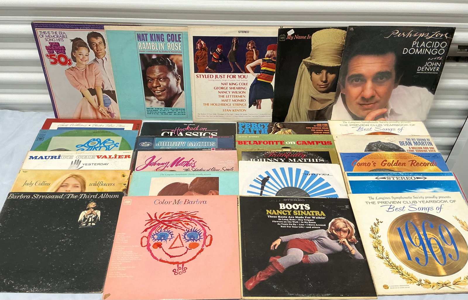 Vintage Vinyl Records: All Unchecked/ Untested. If you have a question about a specific record, please ask before bidding.