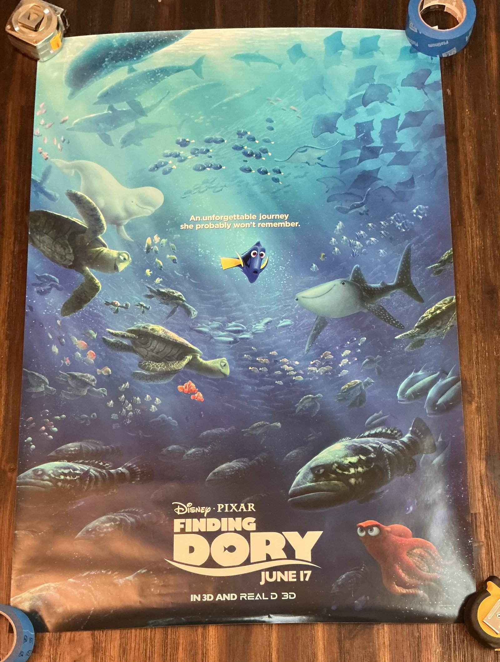 2016 Disney Pixar Finding Dory Movie Poster (1 of 5)
