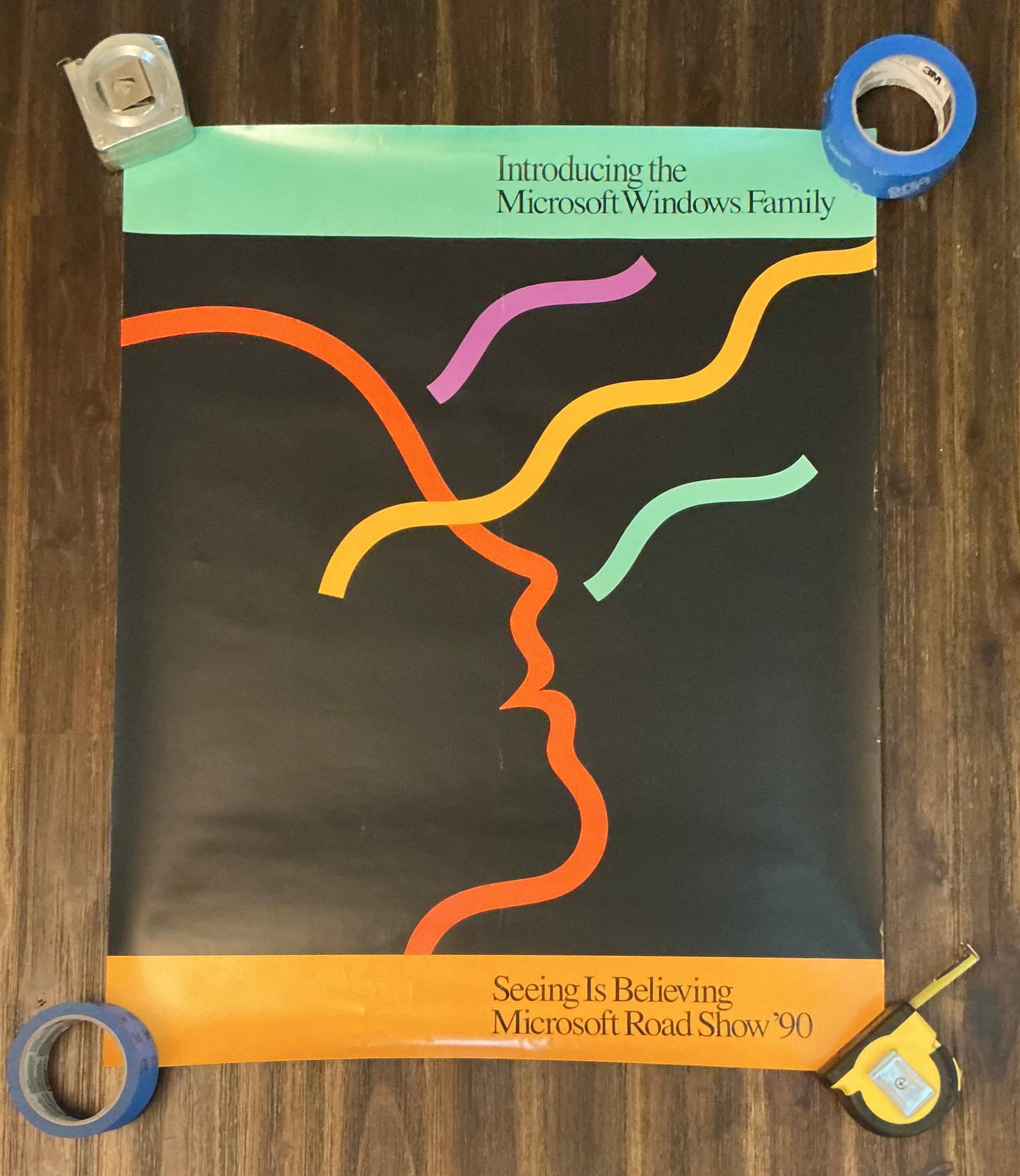 1990 Microsoft Advertising Poster (1 of 3)