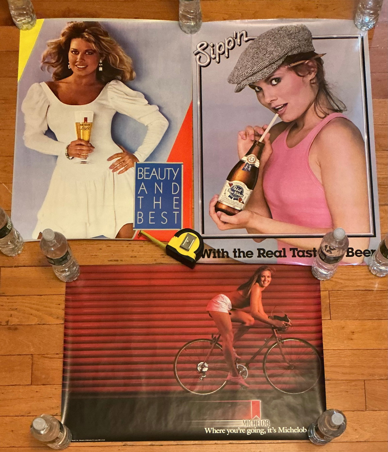 1980s Beer Posters Pabst Michelob: Largest 30x20