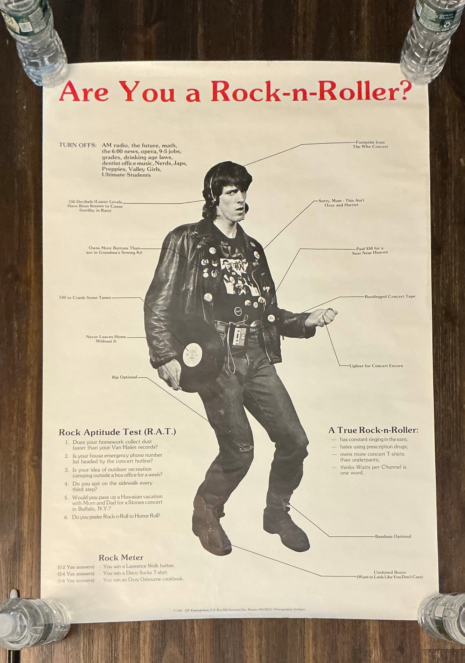 1983 Are You A Rock N Roller Poster: 33x22.5