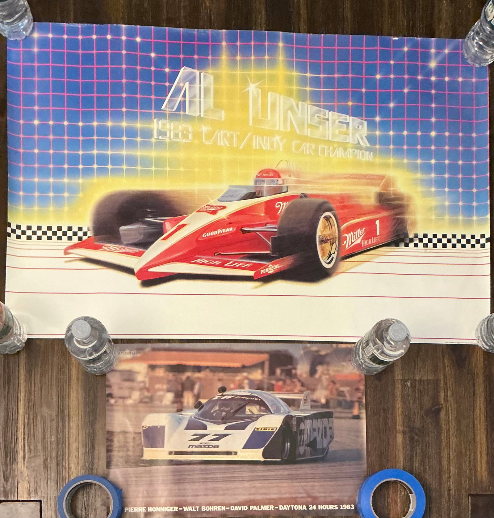Vintage Racing Posters Al Unser Miller 1983 Daytona 24 Hours: Larger 34x22