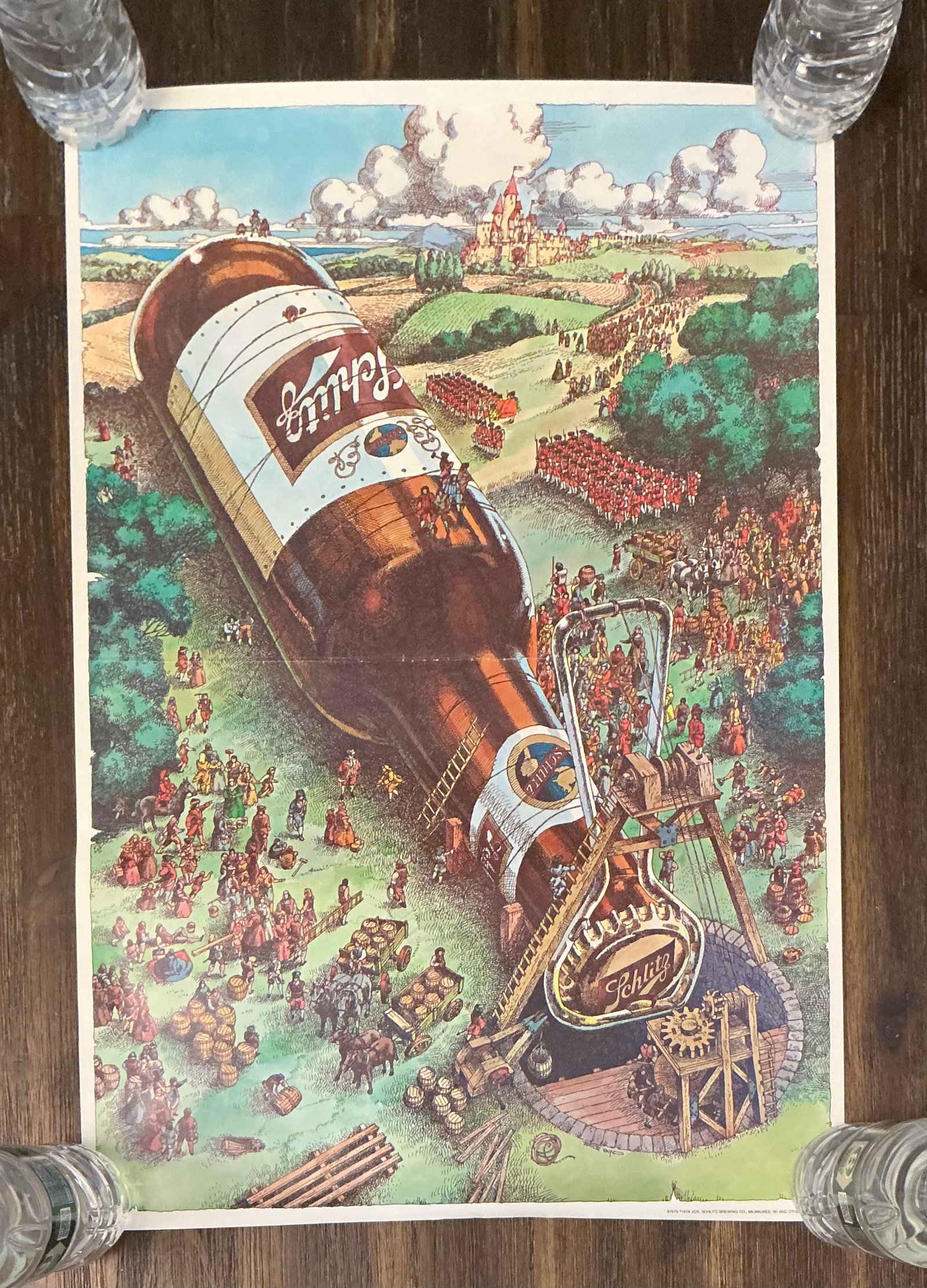 1979 Schlitz Beer Poster Bruce Bond Art (1 of 6)
