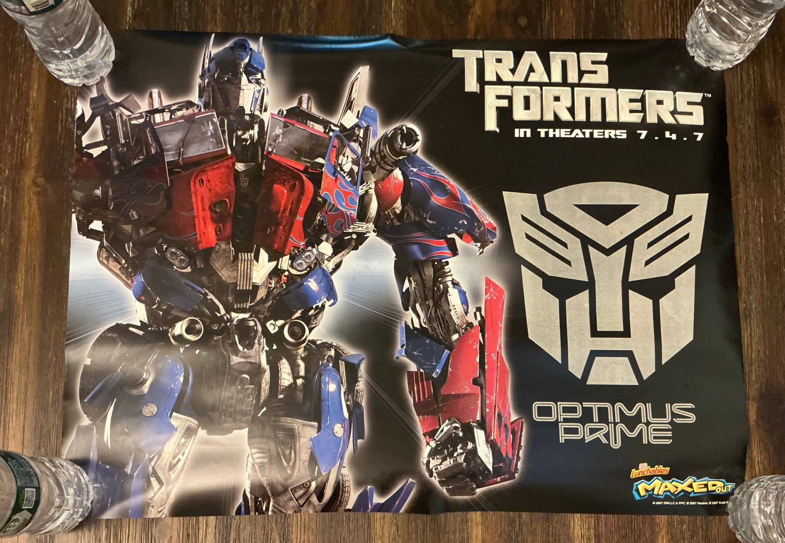 2007 Trans Formers Optimus Prime Movie Promo Poster (1 of 4)