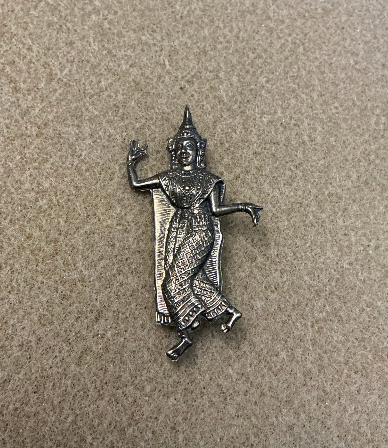 Siam Silver Thai Dancer Brooch (1 of 5)