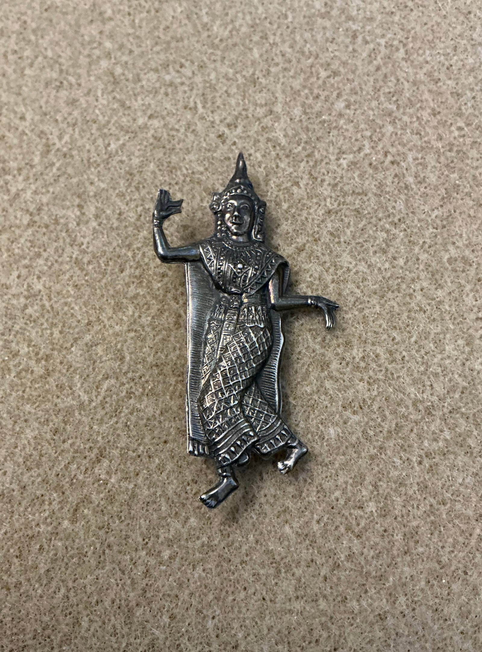 Siam Silver Thai Dancer Brooch - 4
