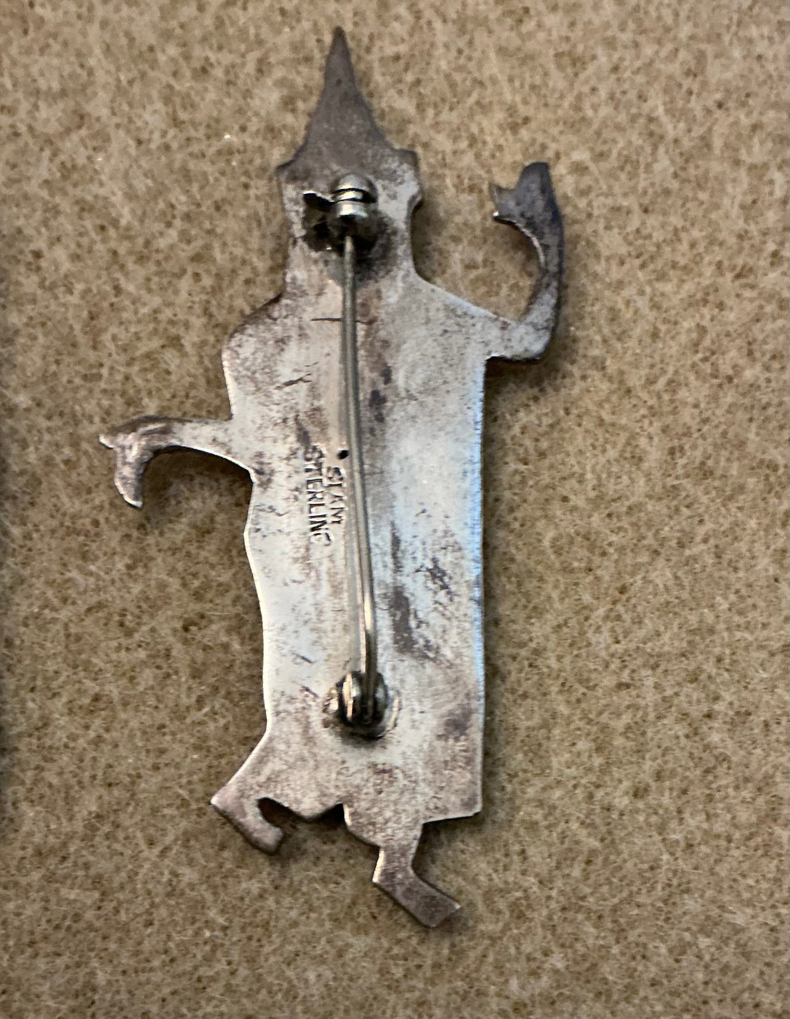 Siam Silver Thai Dancer Brooch - 5