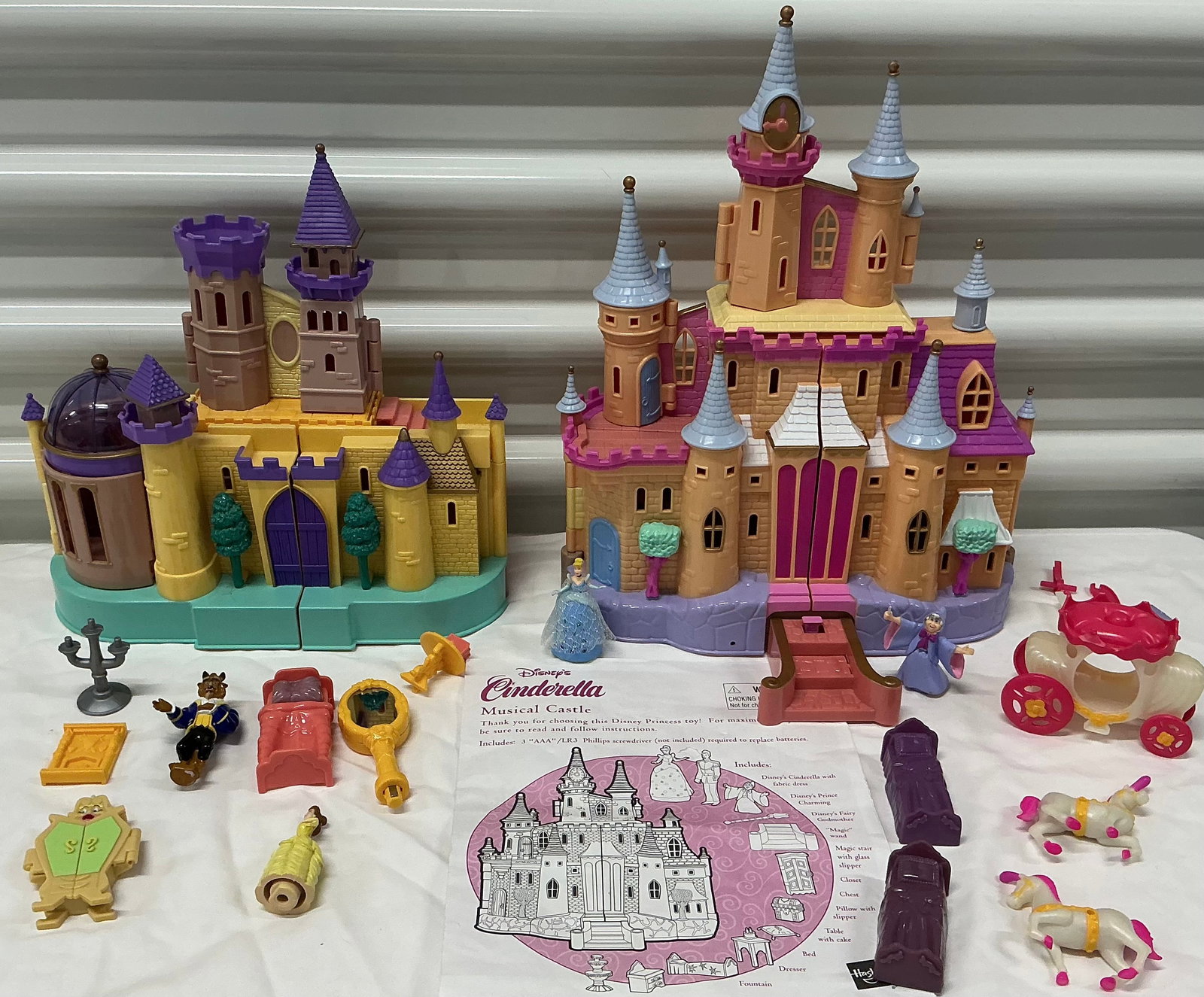 Vintage Disney Beauty And The Beast & Cinderella Castle Playsets (1 of 6)