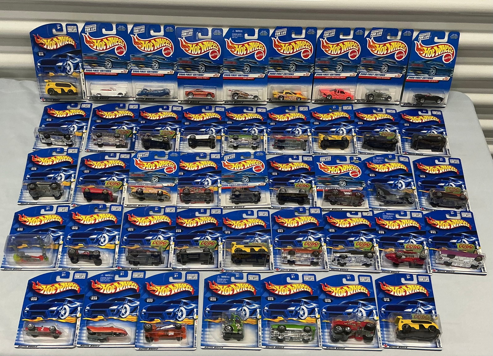 Early 2000s Hot Wheels Incl 2000 First Editions: All On The Card