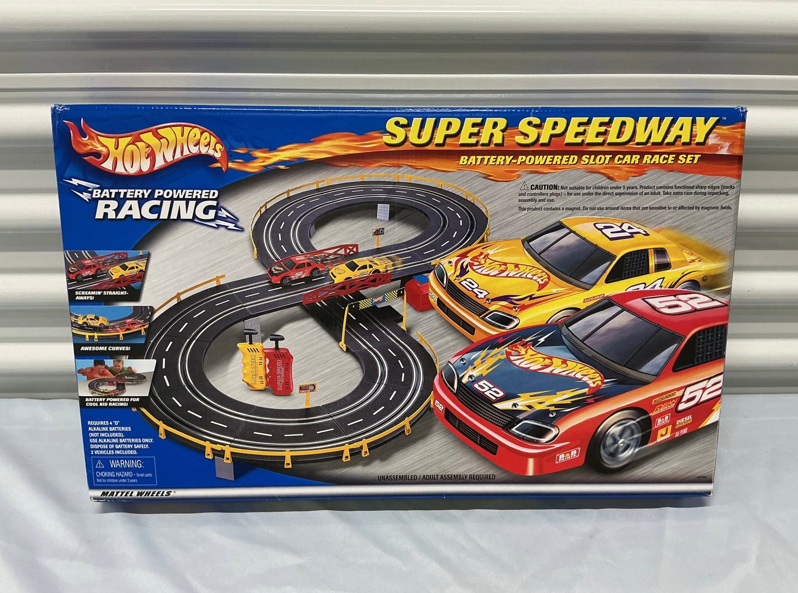 Sealed Hot Wheels Super Speedway Slot Car Race Set: Sealed With Tape