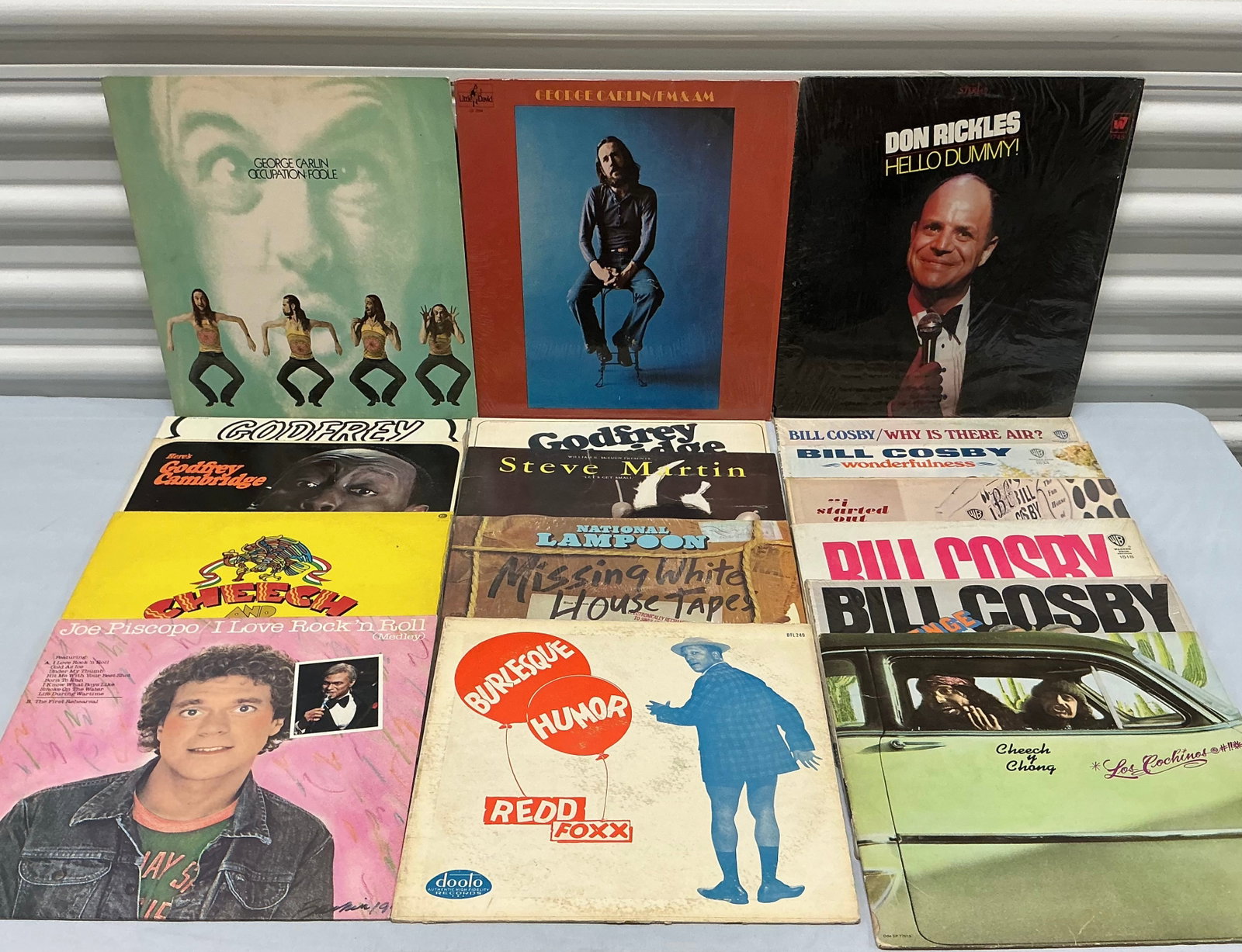 Vintage Comedy Vinyl Records Carlin Redd Foxx Don Rickles: All untested/Unchecked. If you have a question about a specific record, please ask before bidding.