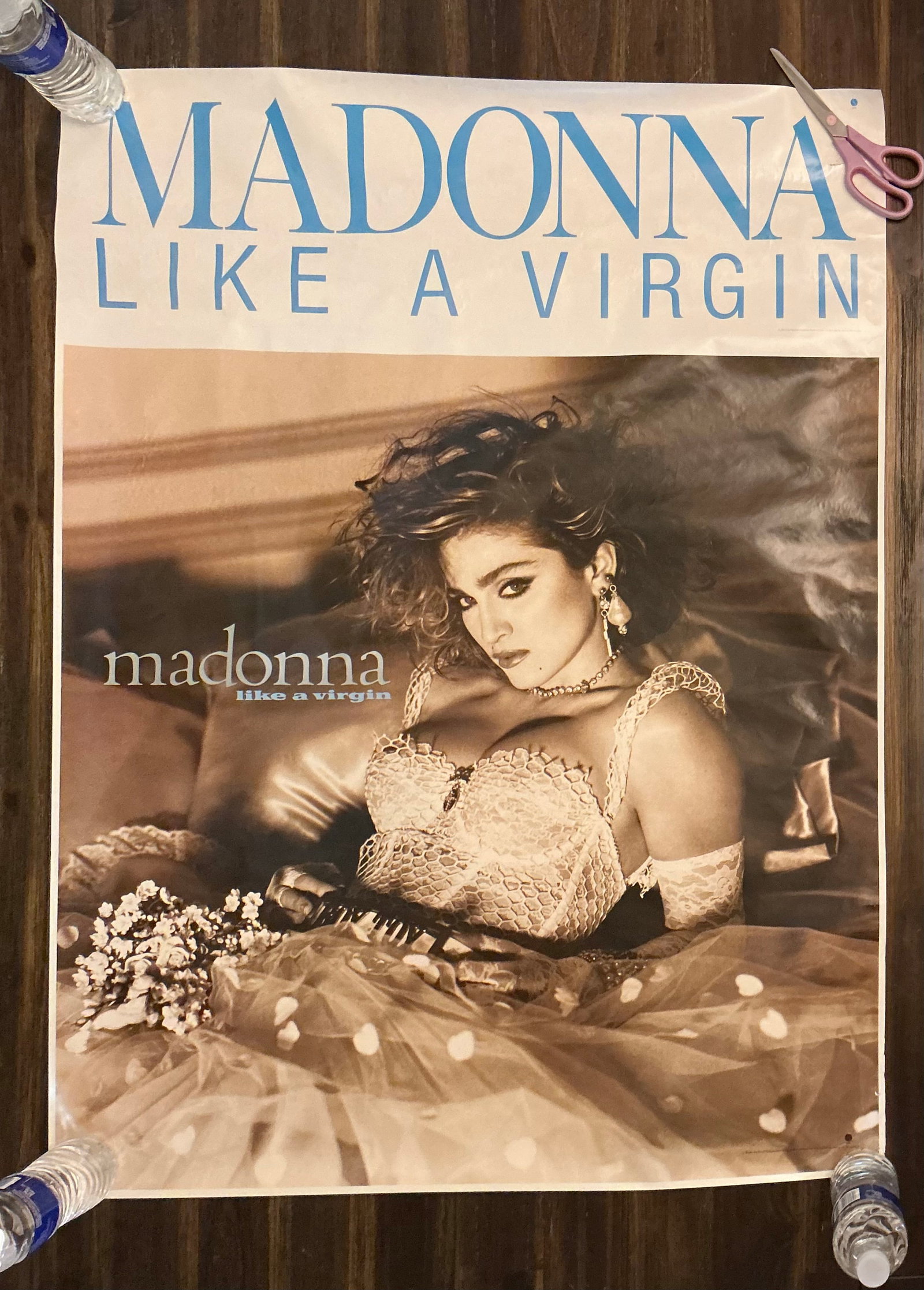 1983 Madonna Like A Virgin Large Promotional Record Store Poster: 42x31 in
