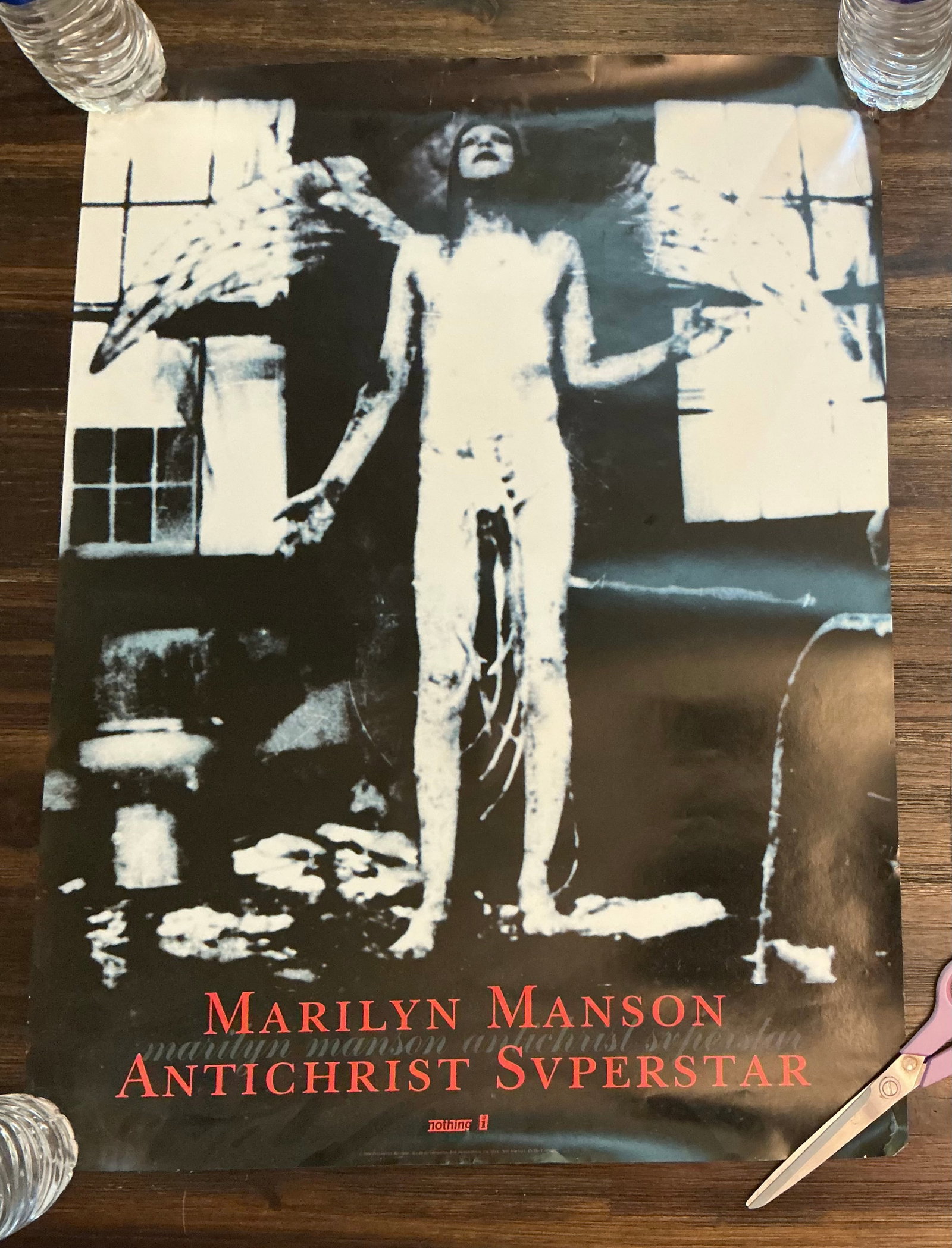 1996 Marilyn Manson Antichrist Superstar Record Store Promo Poster: 24x18 in