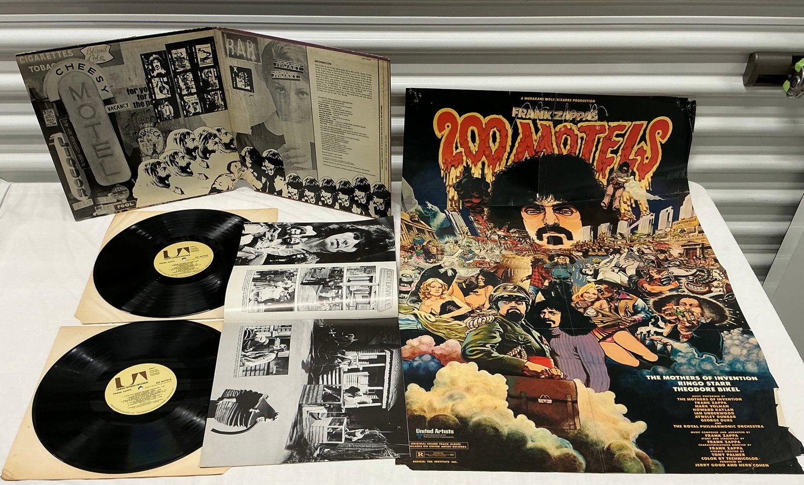 Frank Zappa 200 Motels Vintage Vinyl Record With Original Promo Poster: All Untested/Unchecked. If you have a question about a specific record, please ask before bidding