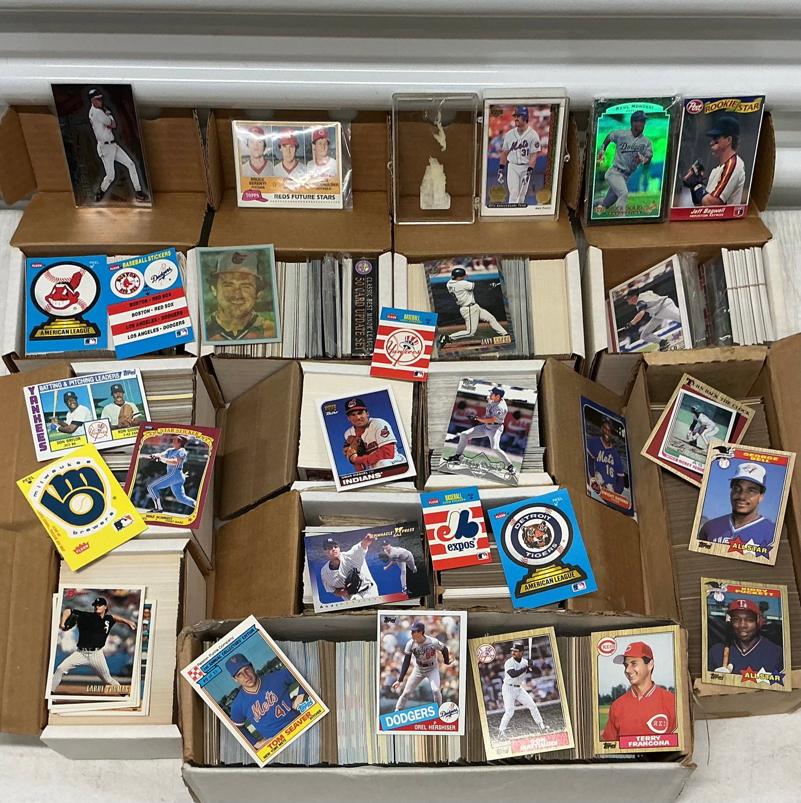 Unsearched Boxes Of Vintage Sports Cards: Unsearched, Sample Shown
